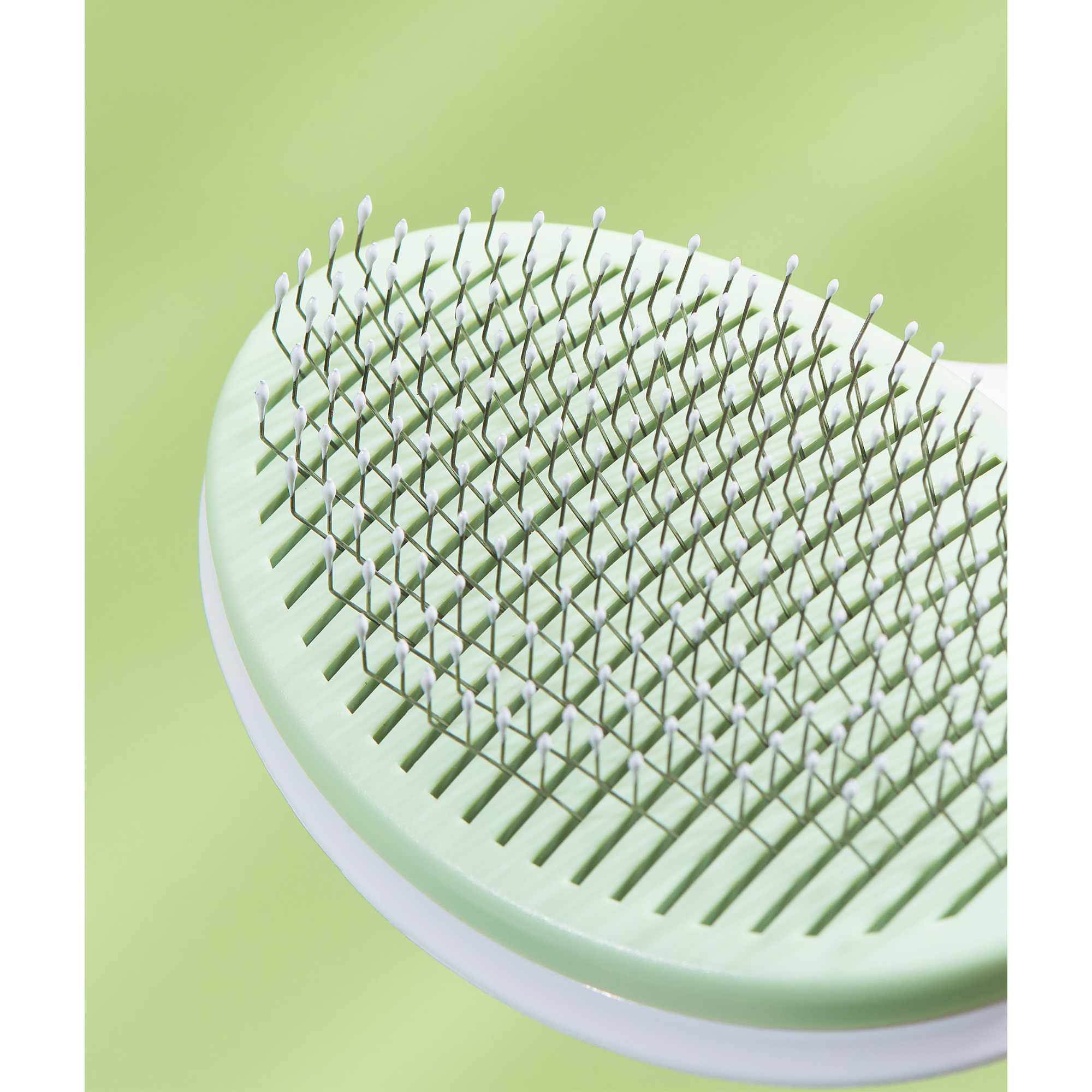 Michu Cream Round Head Grooming Dog and Cat Brush