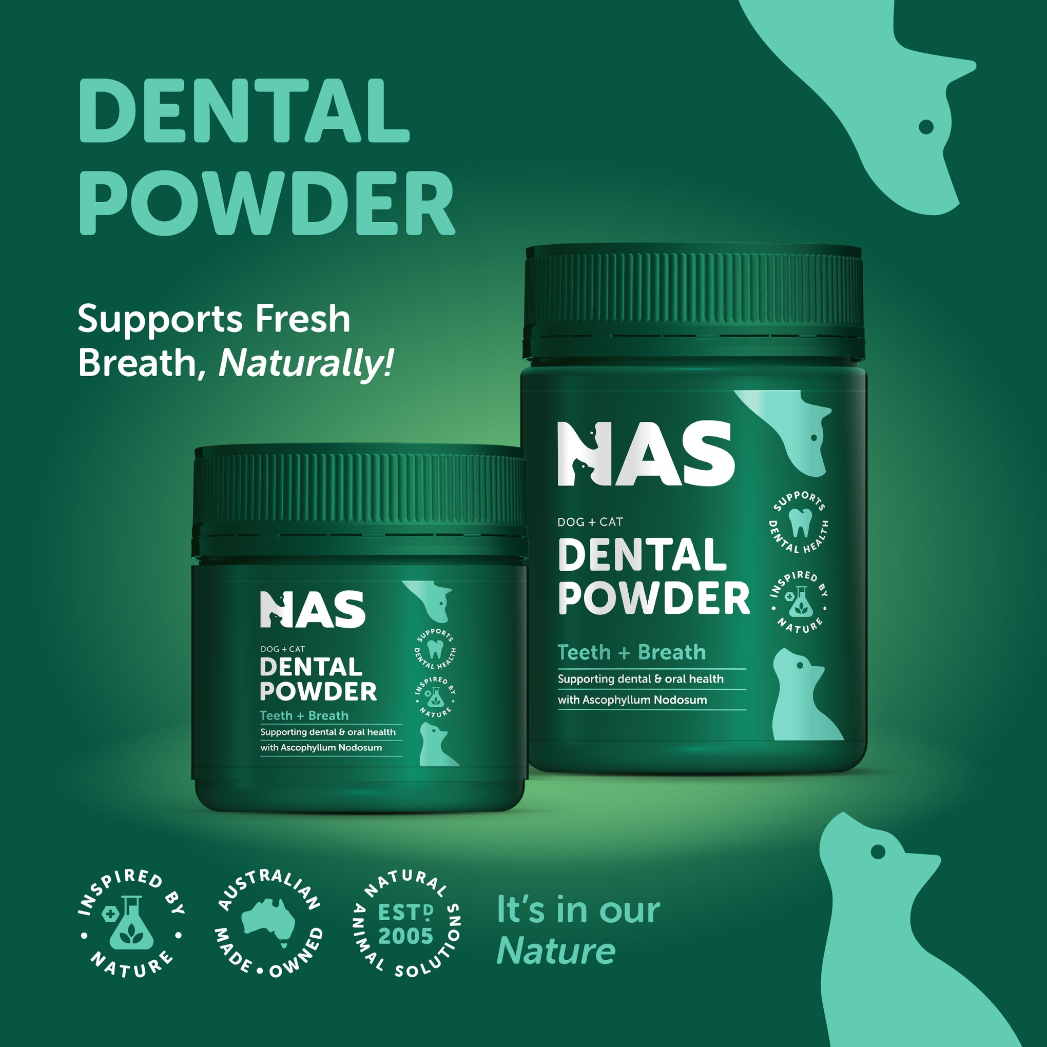 NAS Dental Powder for Dogs and Cats