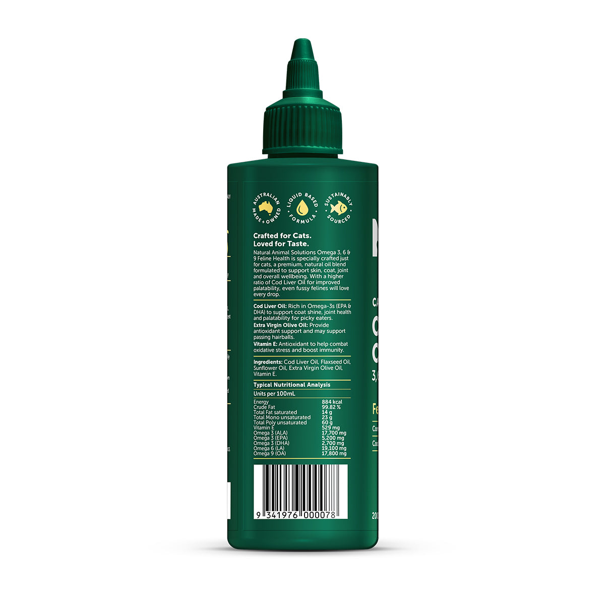 Natural Animal Solutions Omega 3.6.9 Oil Cat 200ml