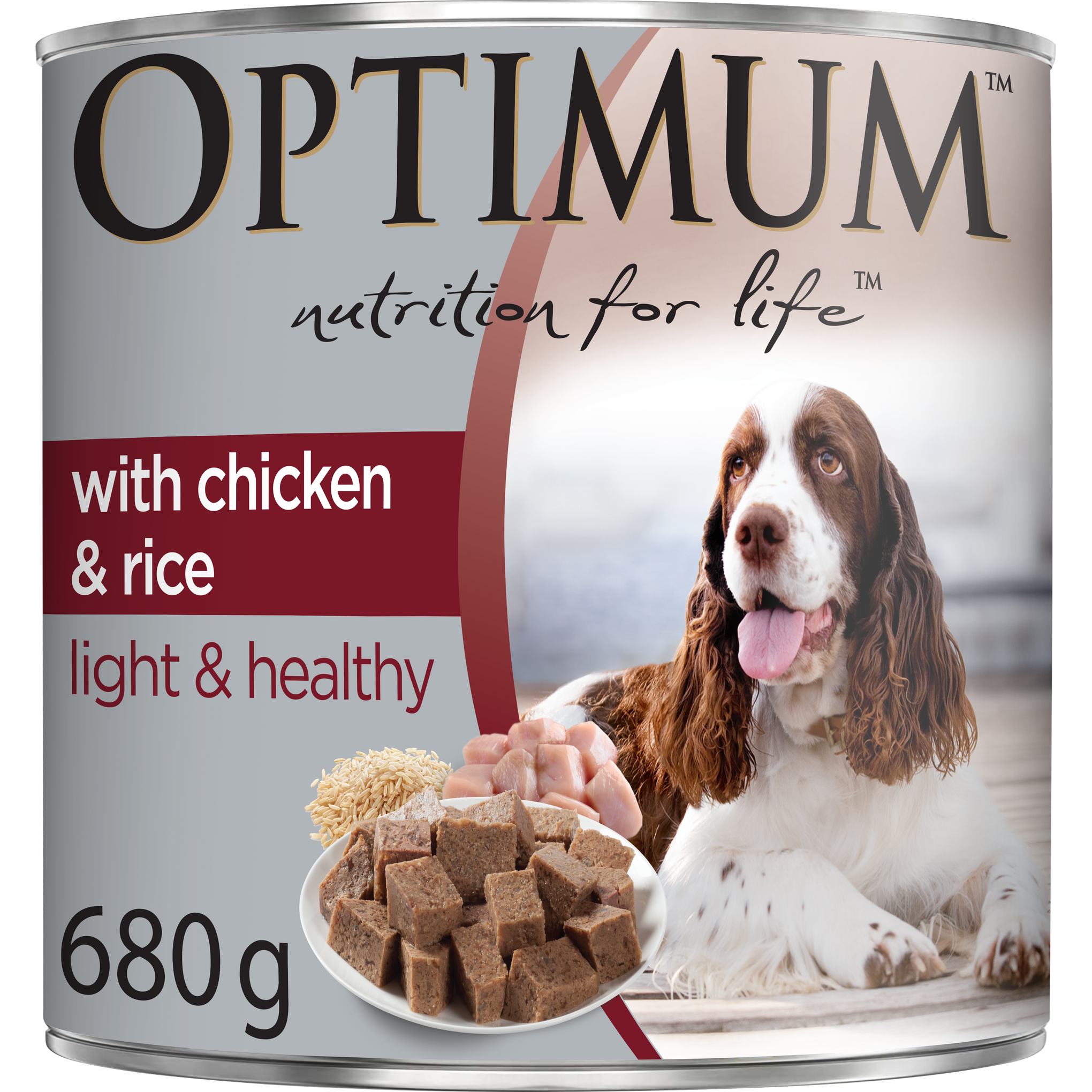 Optimum Dog Chicken & Rice Weight Management 680g x 12
