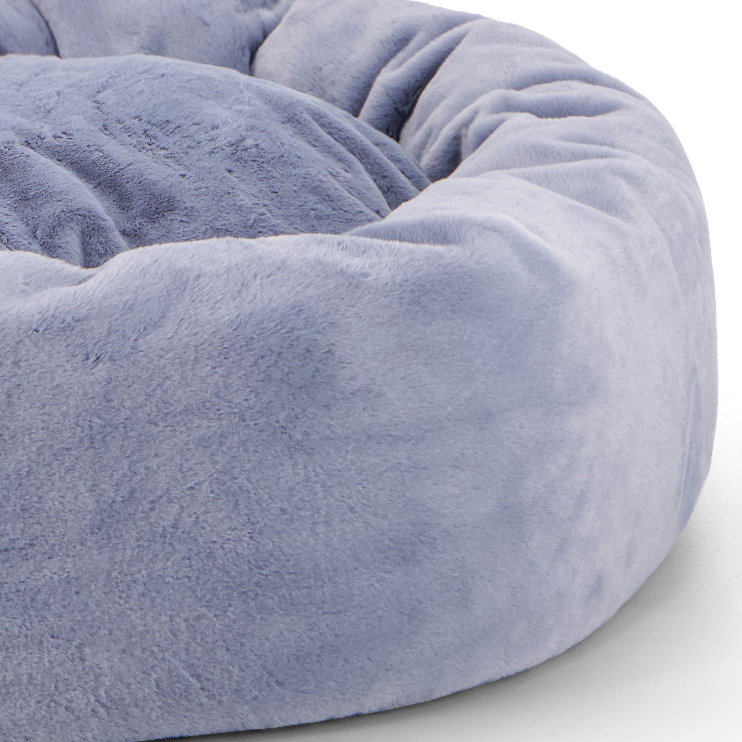 Snooza Luxe Fur Cuddler Dog Bed Smokey Blue