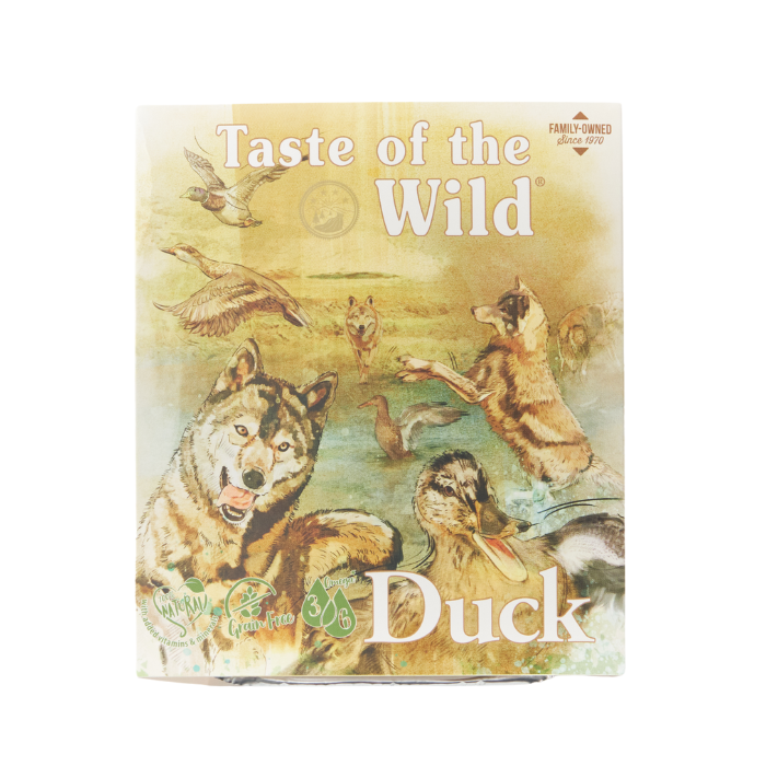 Taste of the Wild Duck and Chicken with Fruit and Vegetable Wet Dog Food Tray 390g x 7