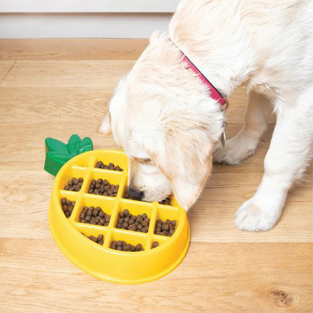 Zippypaws Happy Bowl Dog Slow Feeder Pinapple