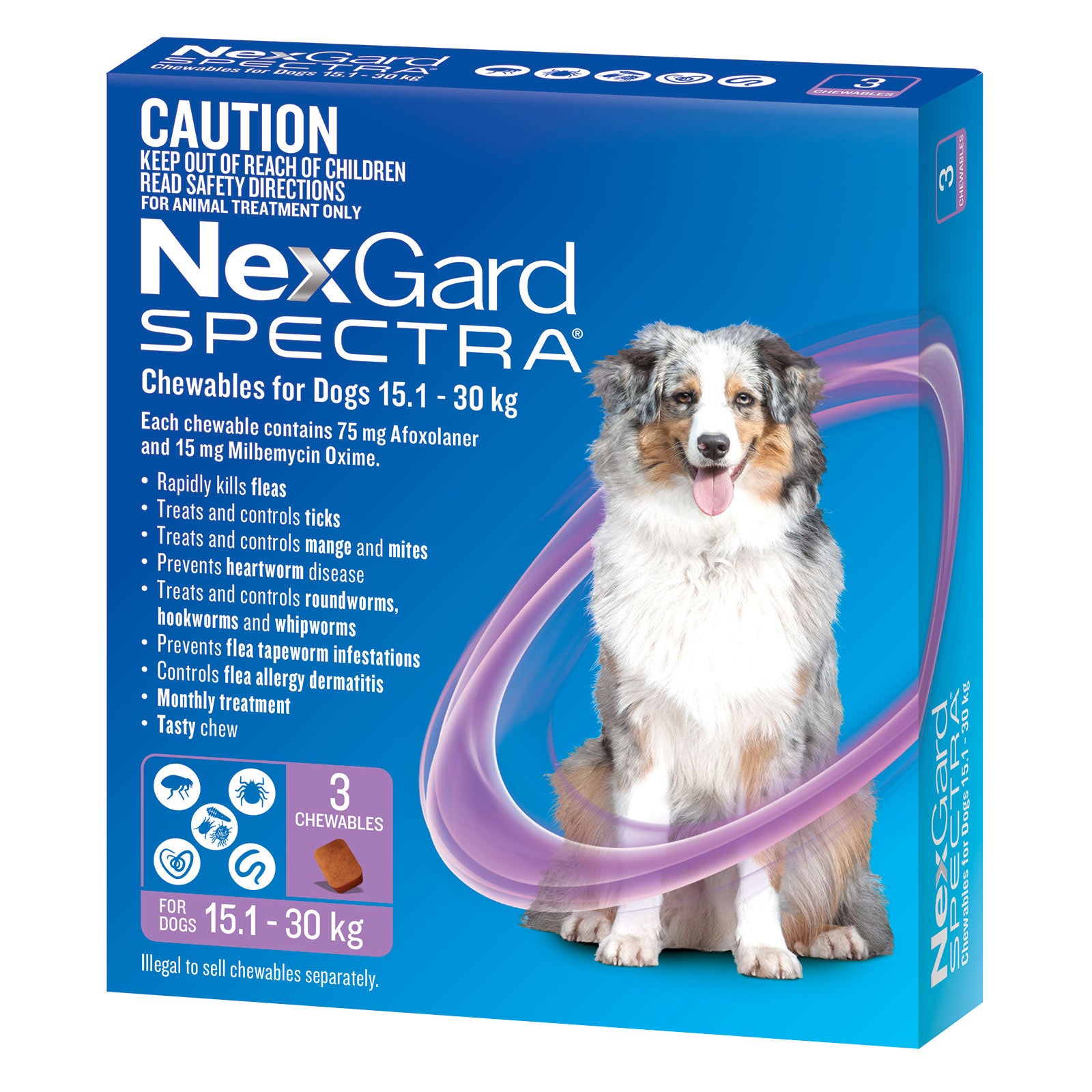 Nexgard Spectra Large Dog Chews 15.1-30kg