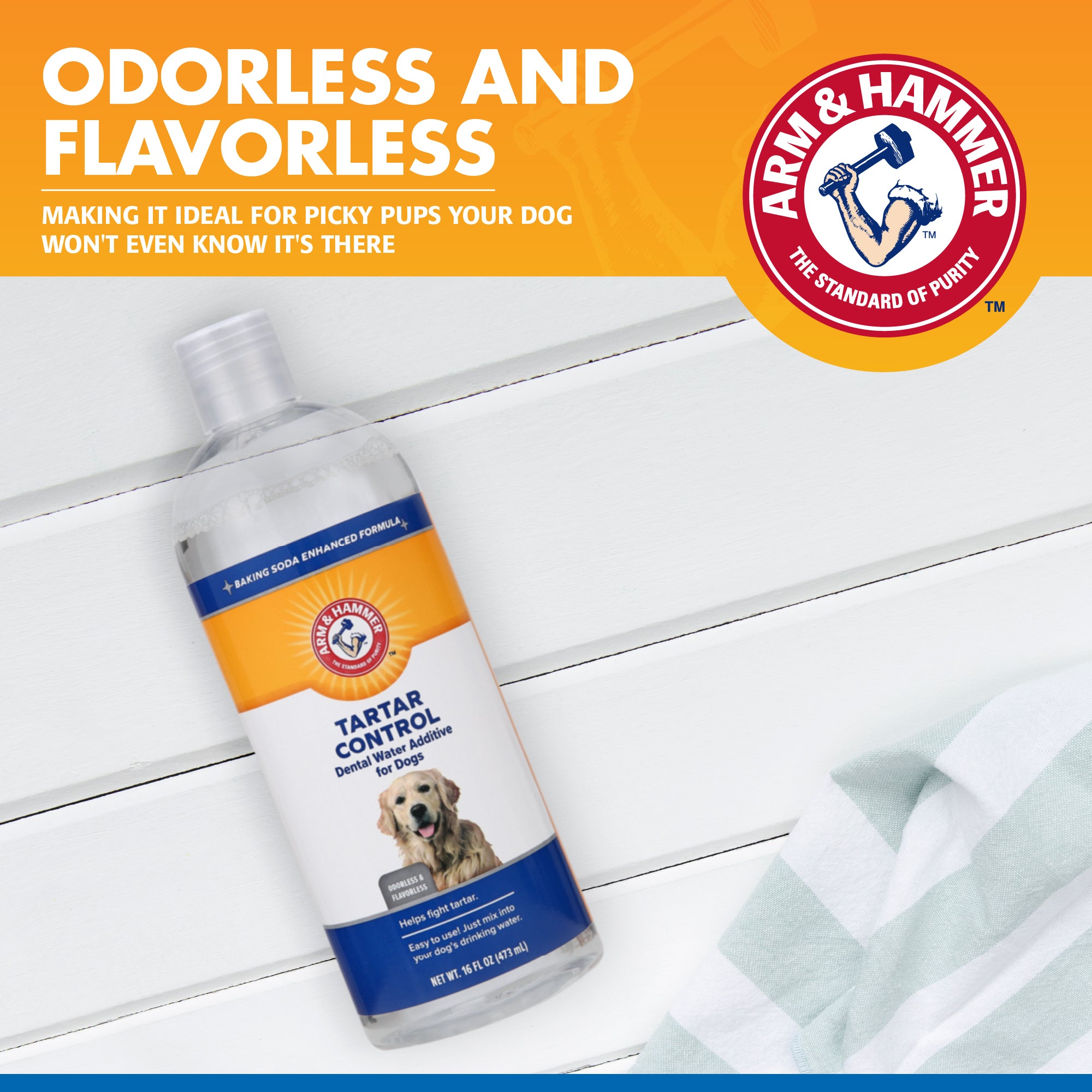 Arm and Hammer Tartar Control Dental Rinse for Adult Dogs 473 ml