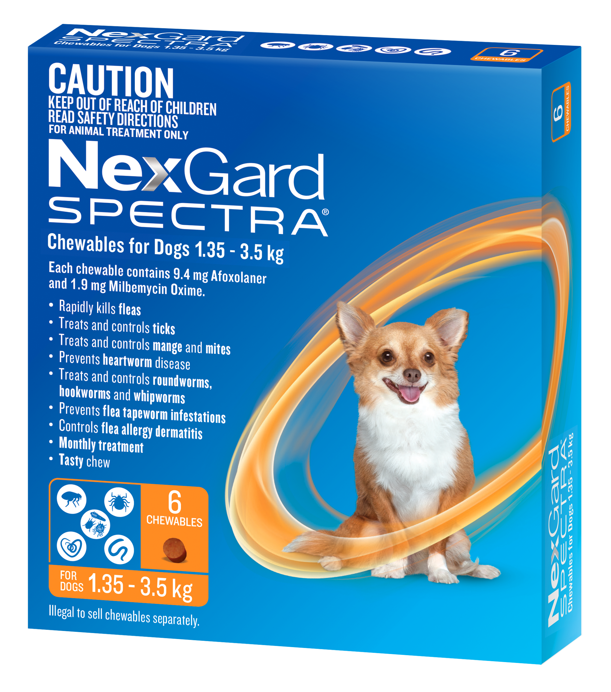 Nexgard Spectra Very Small Dog Chews 1.35-3.5kg