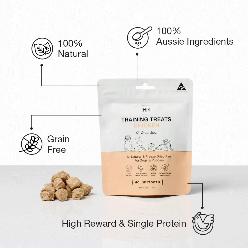 Houndztooth Dog Training Treats Chicken 50g