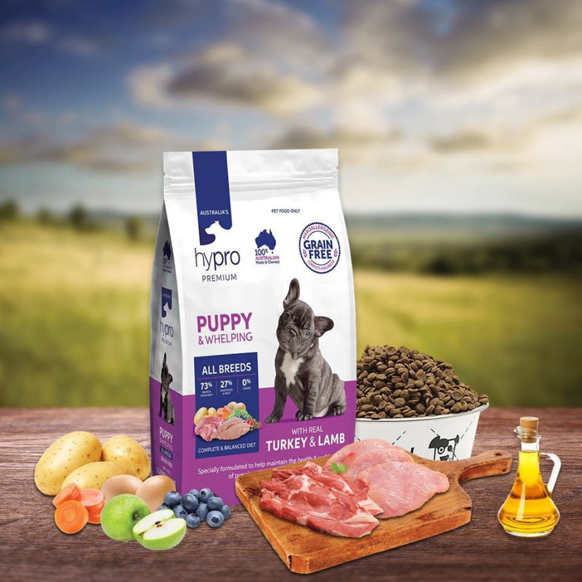 Hypro Premium Grain Free Puppy Turkey & Lamb Dry Dog Food