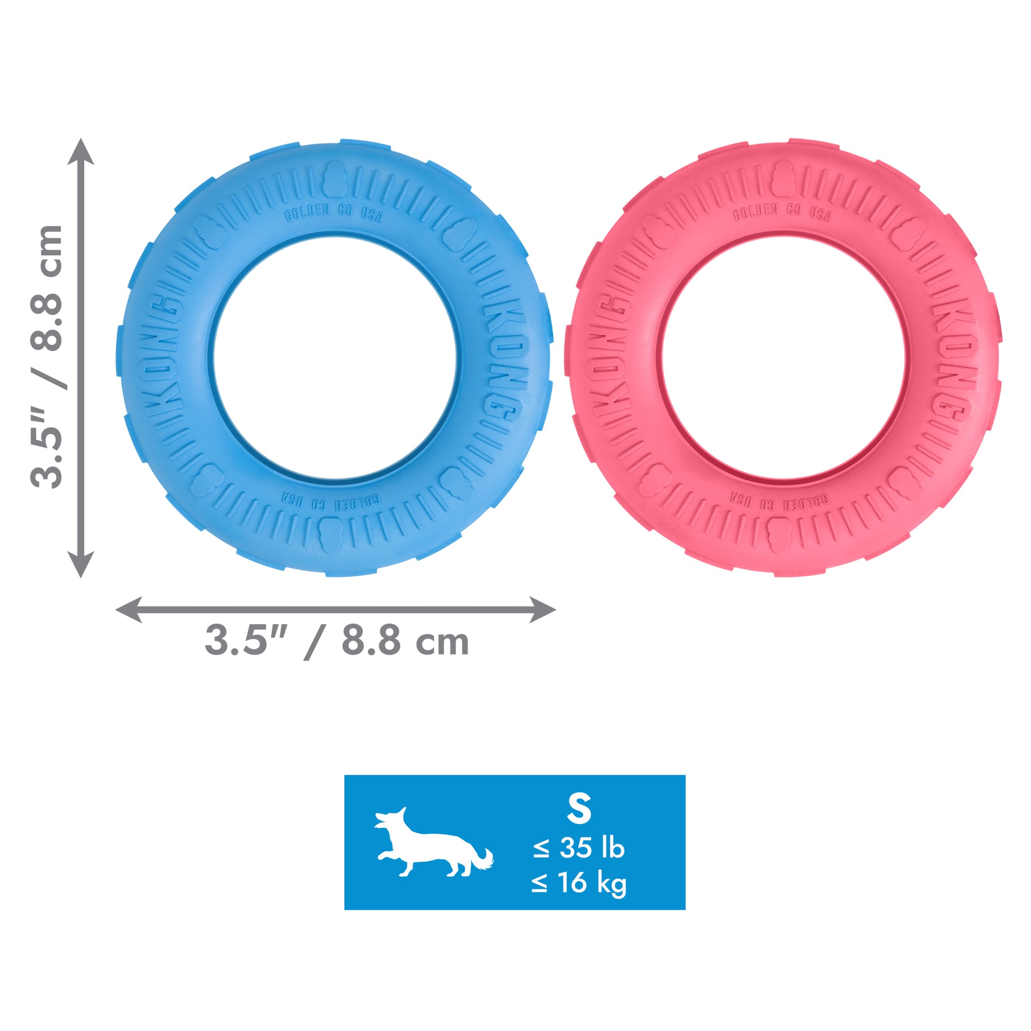 KONG Puppy Tires Dog Toy