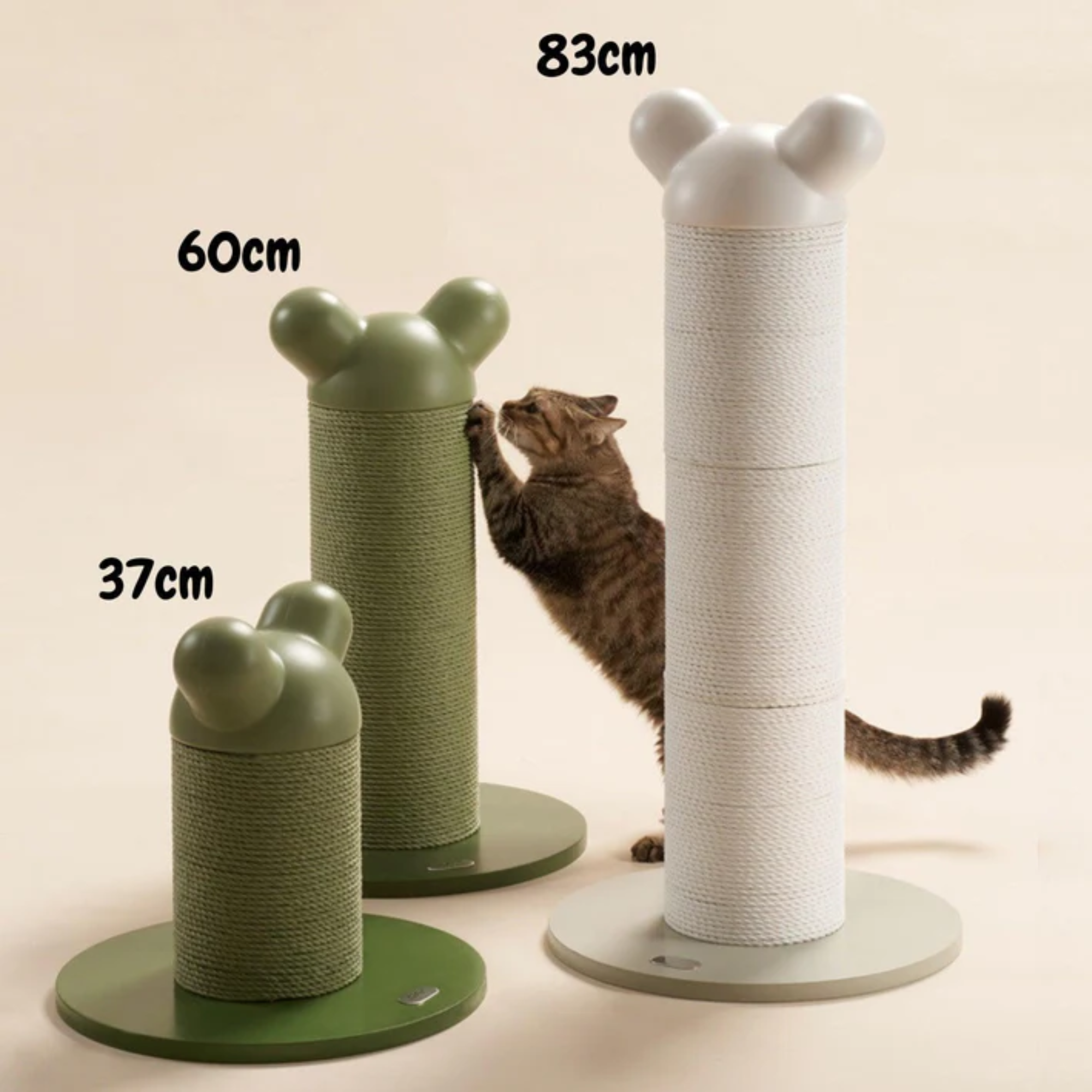 Makesure Nino Cat Scratching Post Moss Green