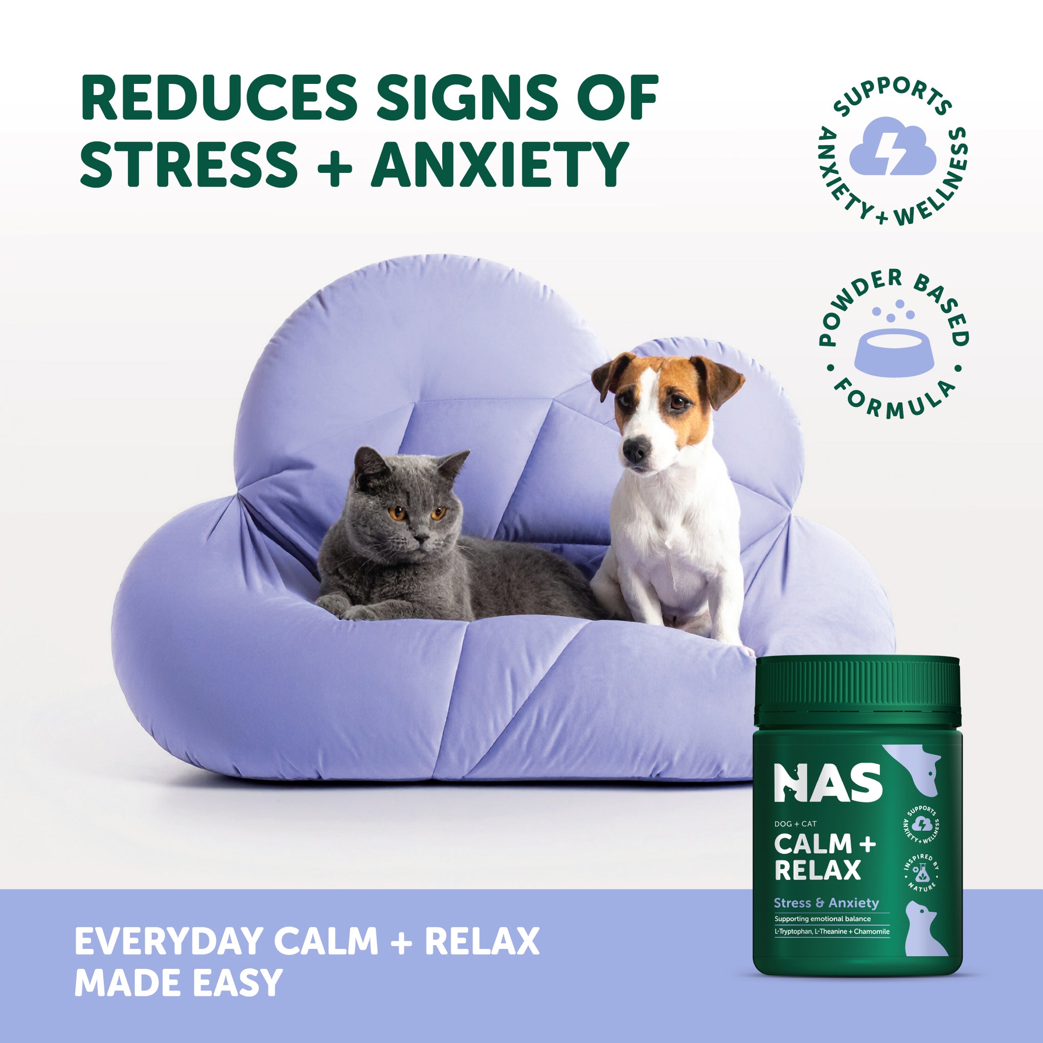 NAS Calm & Relax for Dogs and Cats 120g