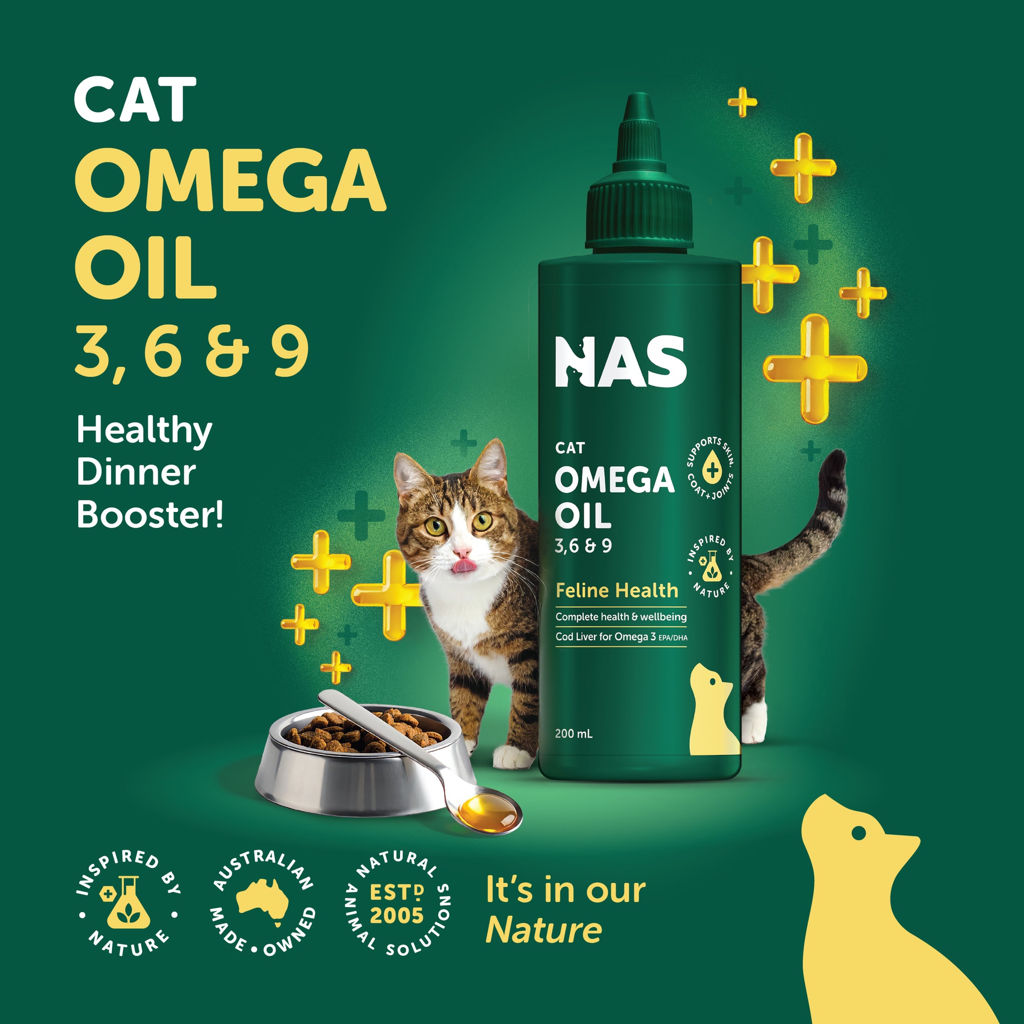 Natural Animal Solutions Omega 3.6.9 Oil Cat 200ml
