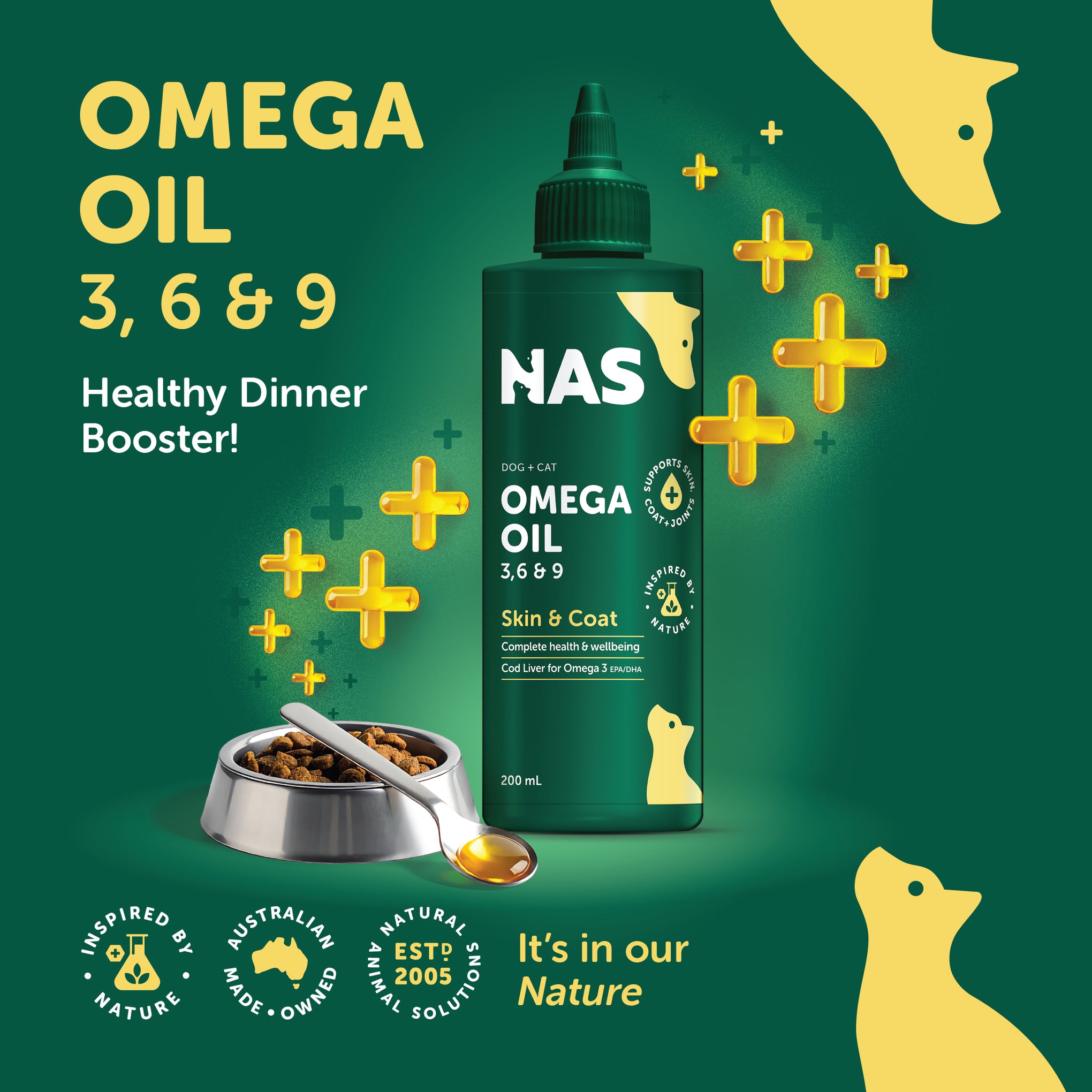 Natural Animal Solutions Omega 3.6.9 Oil Dog 500ml