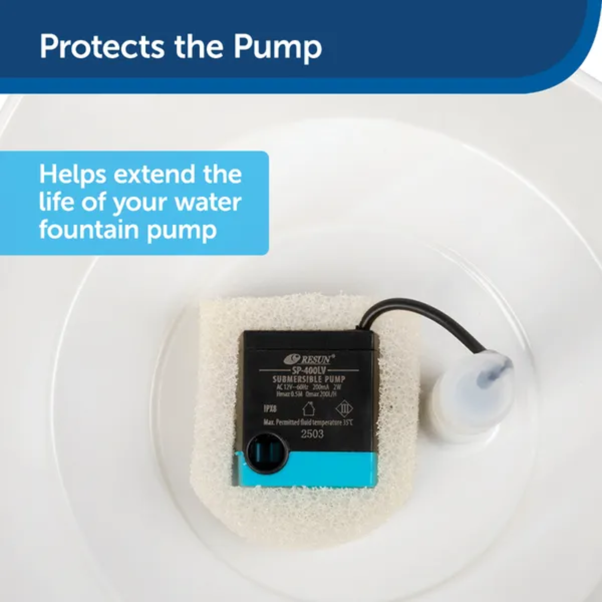 PetSafe DrinkWell Fountain Replacement Foam Filters 2 Pack