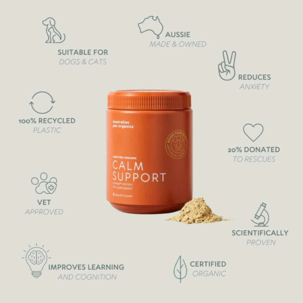 Australian Pet Organics Calm Support Powdered Dog Supplement