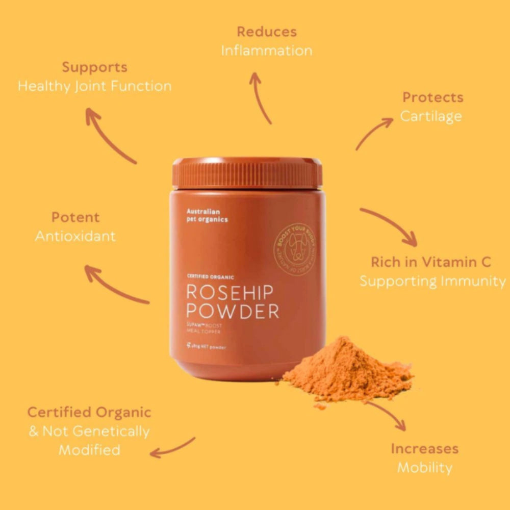 Australian Pet Organics Rosehip Powdered Dog Supplement