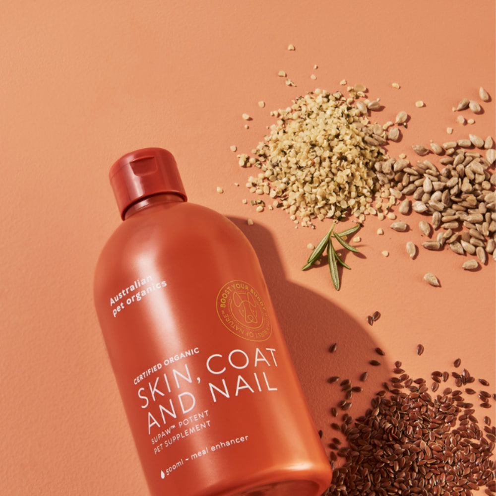 Australian Pet Organics Skin, Coat and Nail Oil Dog Supplement 500ml