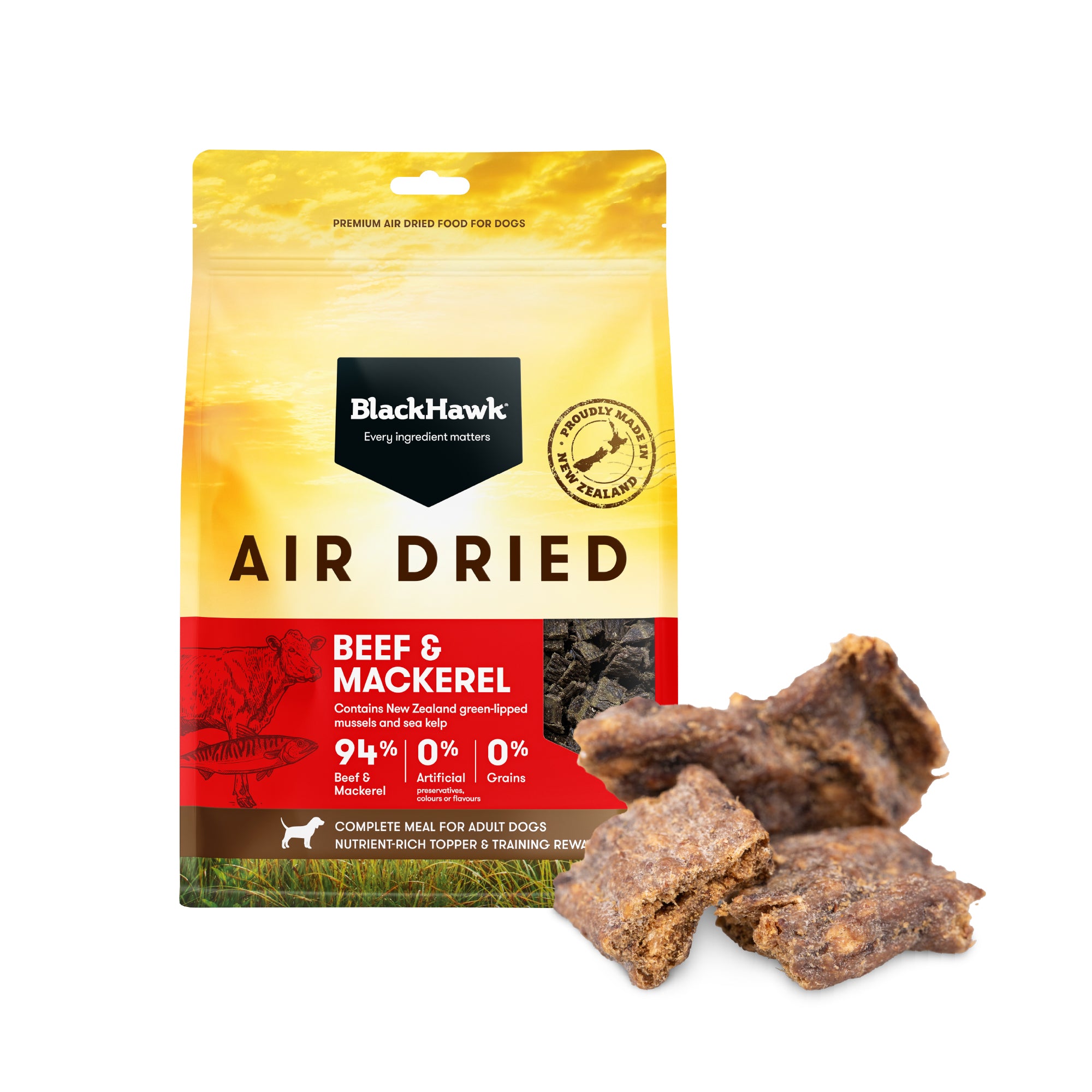 Black Hawk Air Dried Beef and Mackerel Dry Dog Food