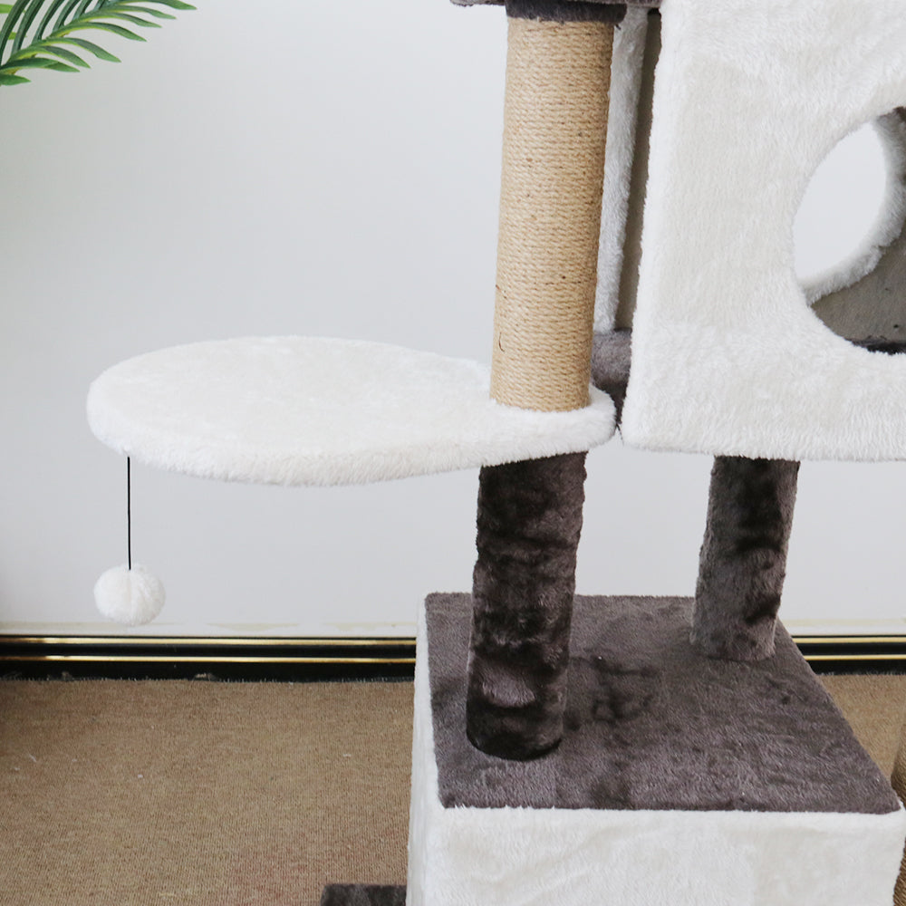 CATIO Deluxe Multi-Function Three Level Dual Cat Scratching Tree