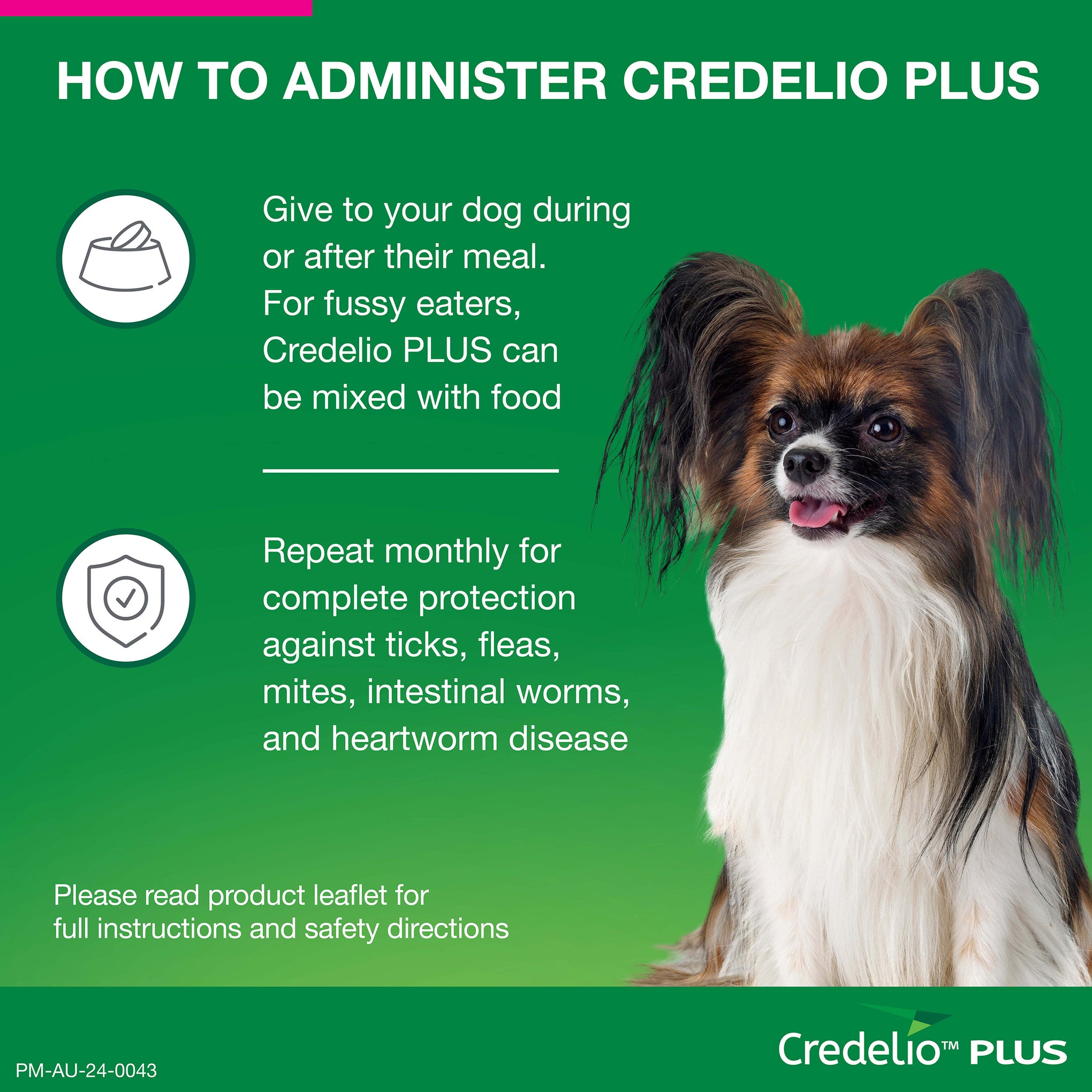 Credelio Plus Small Dog Chews 2.8-5.5kg (Pink)