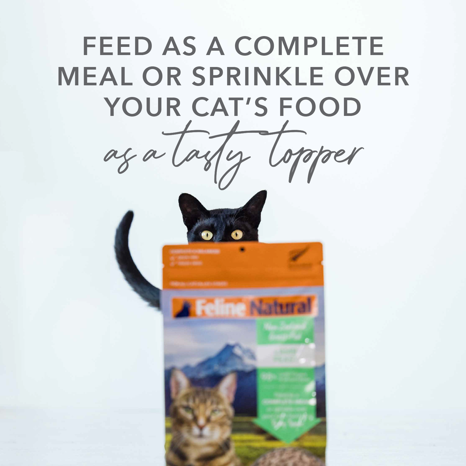 Feline Natural Grain Free Freeze Dried Cat Food Lamb & Salmon