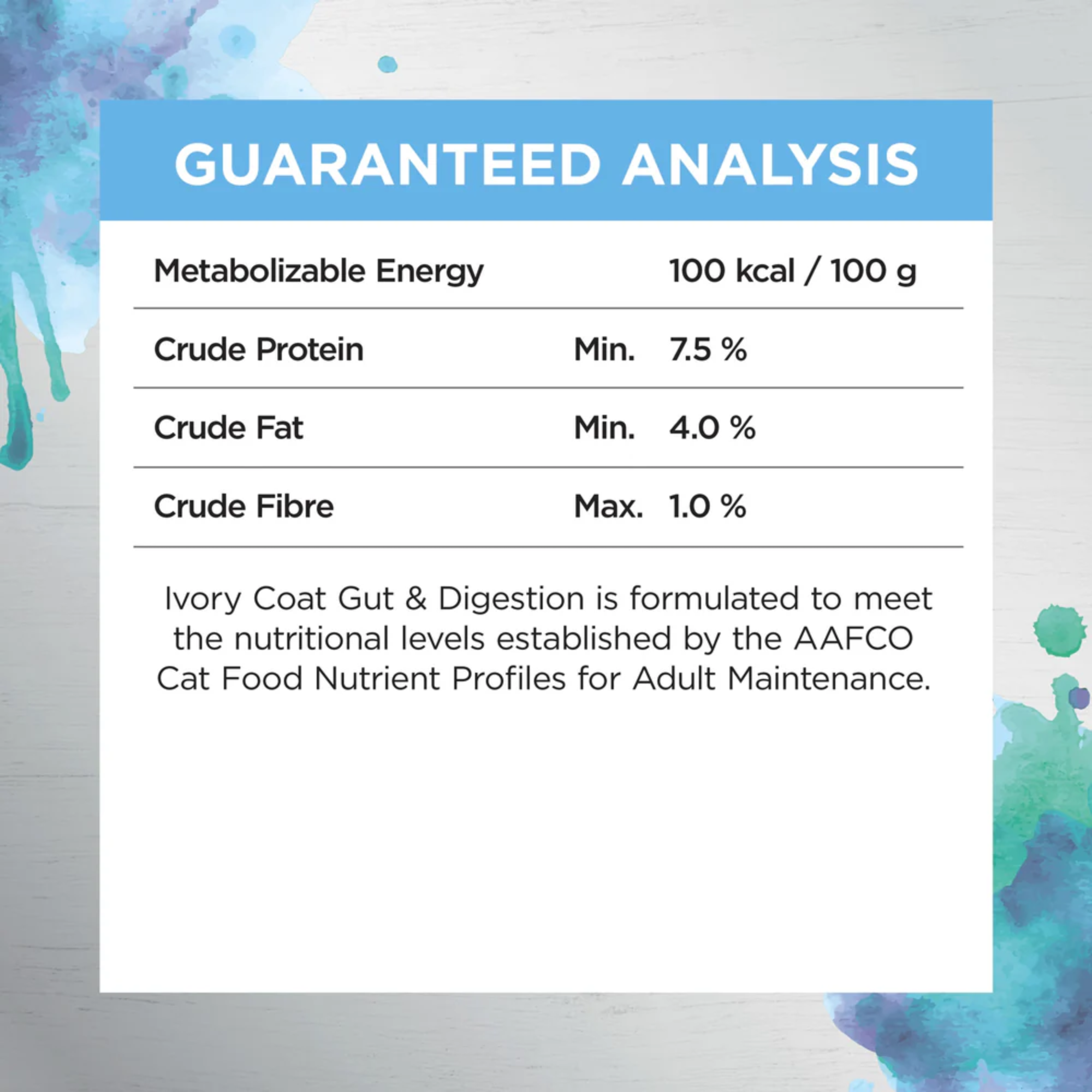 Ivory Coat Inspired By Raw Gut & Digestion Chicken Wet Cat Food 85g x 12