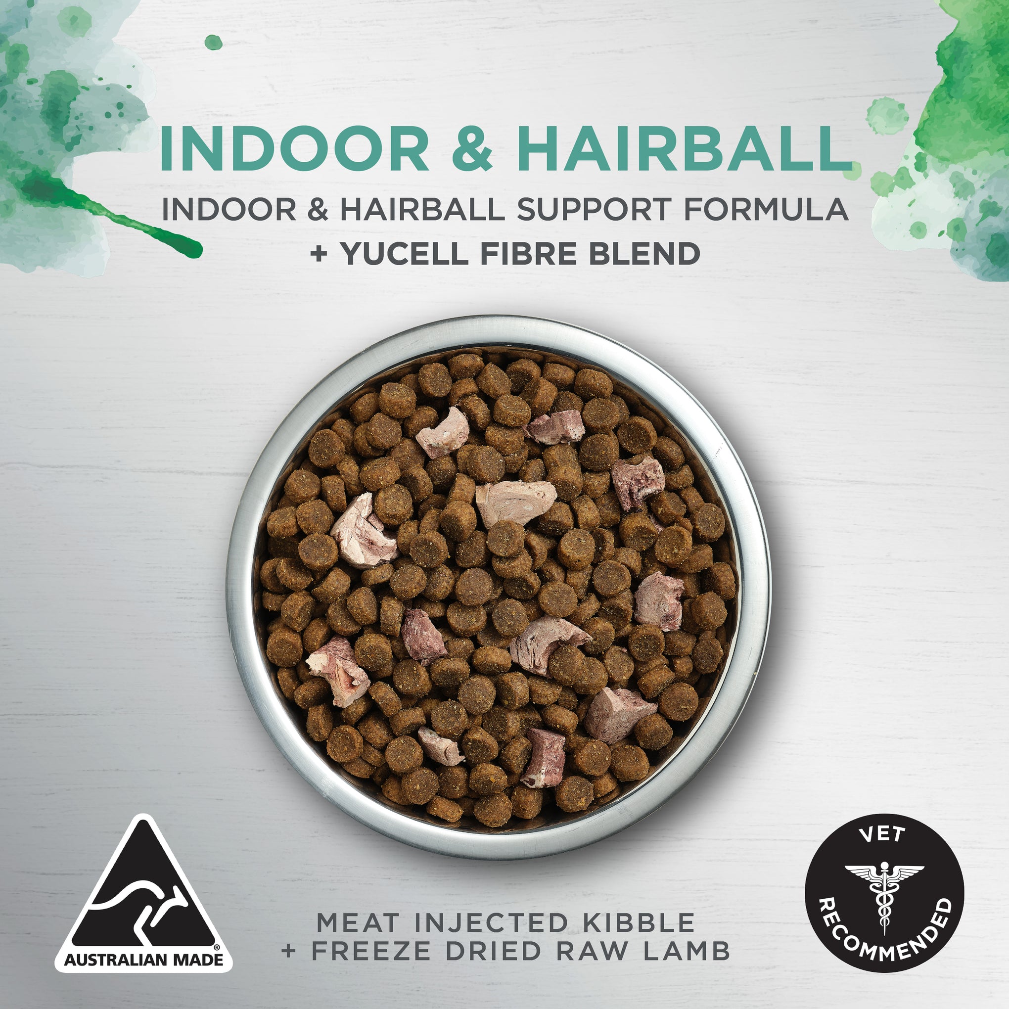 Ivory Coat Raw Health Cat Indoor & Hairball Chicken and Freeze Dried Lamb Dry Cat Food