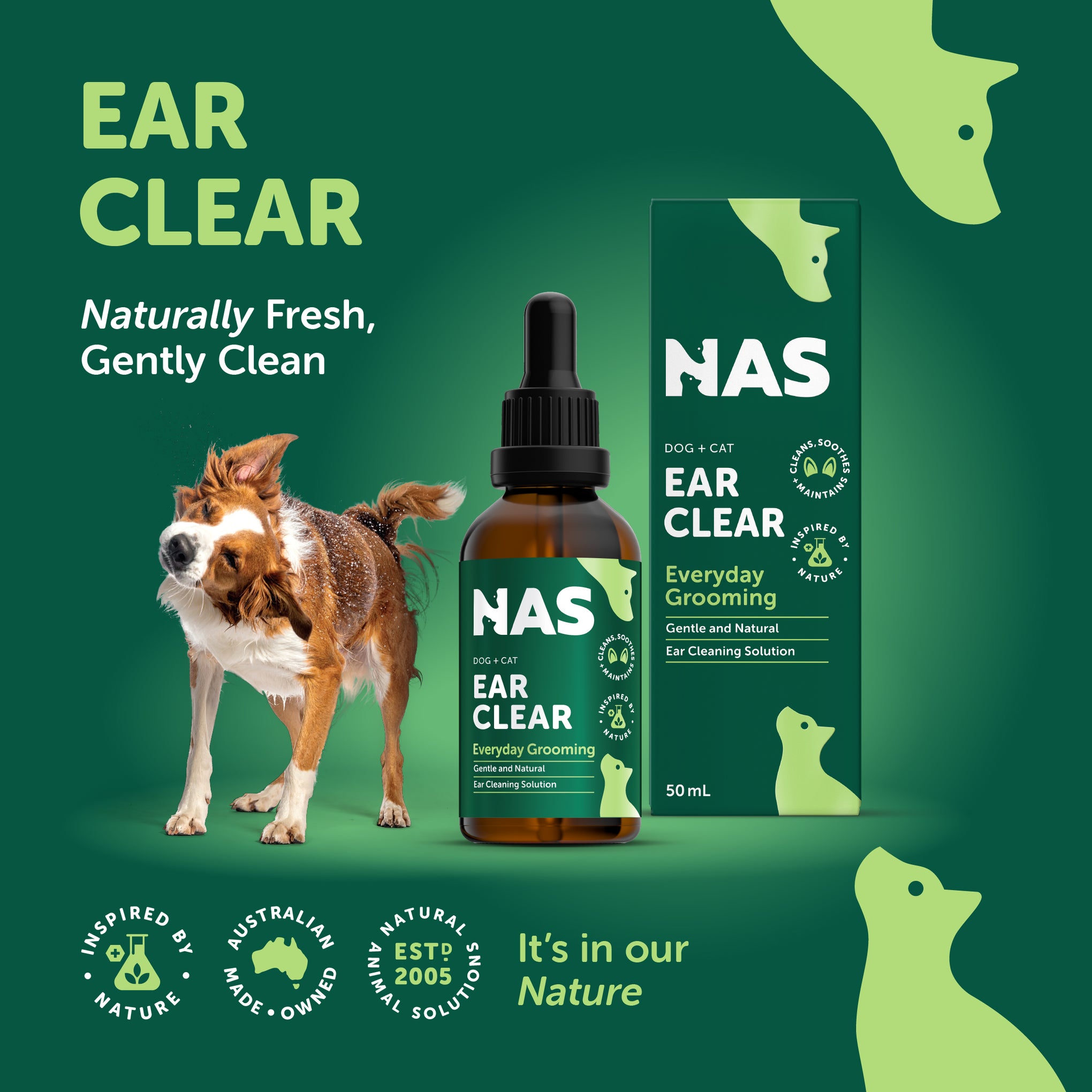 Natural Animal Solutions Ear Clear 50ml