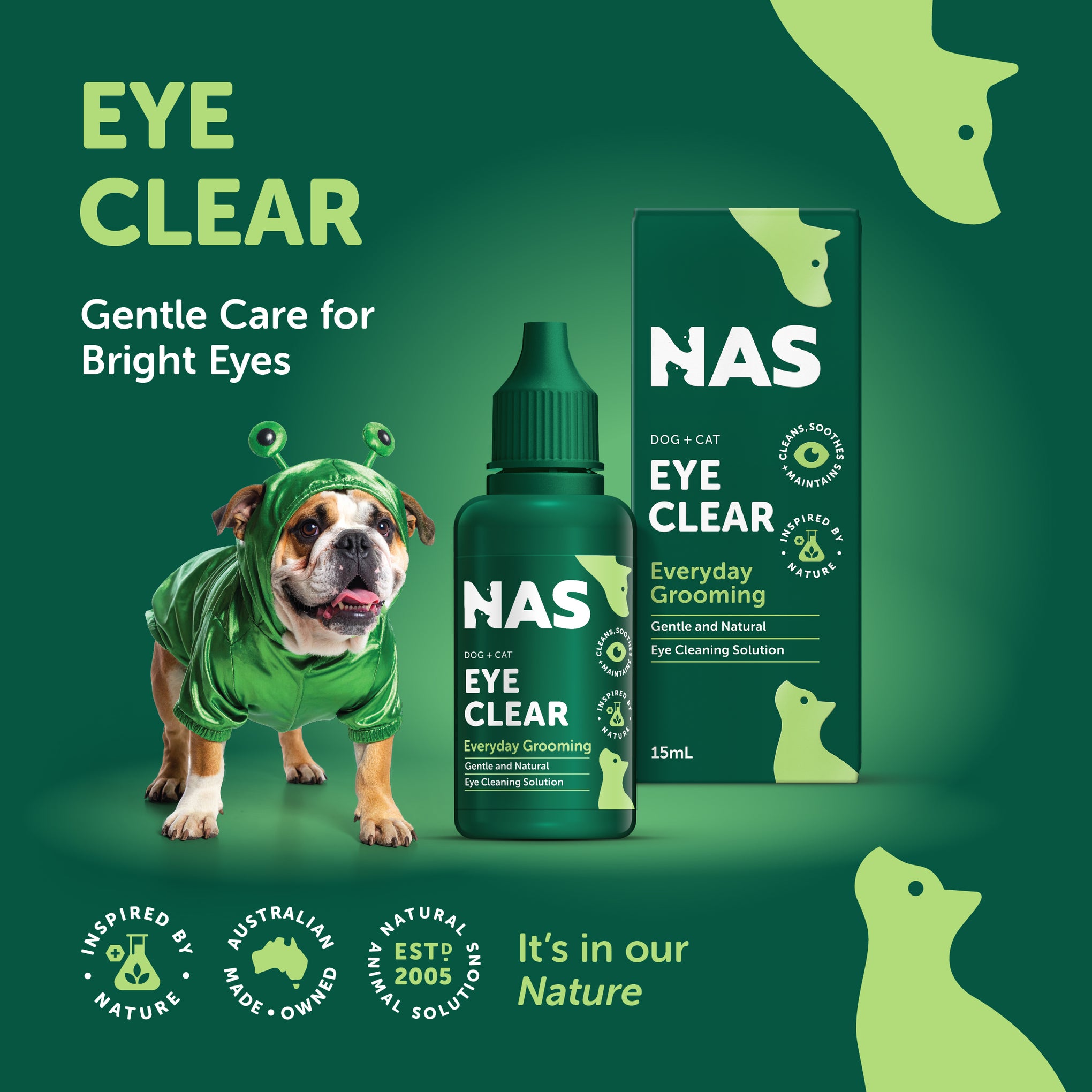 Natural Animal Solutions Eye Clear 15ml