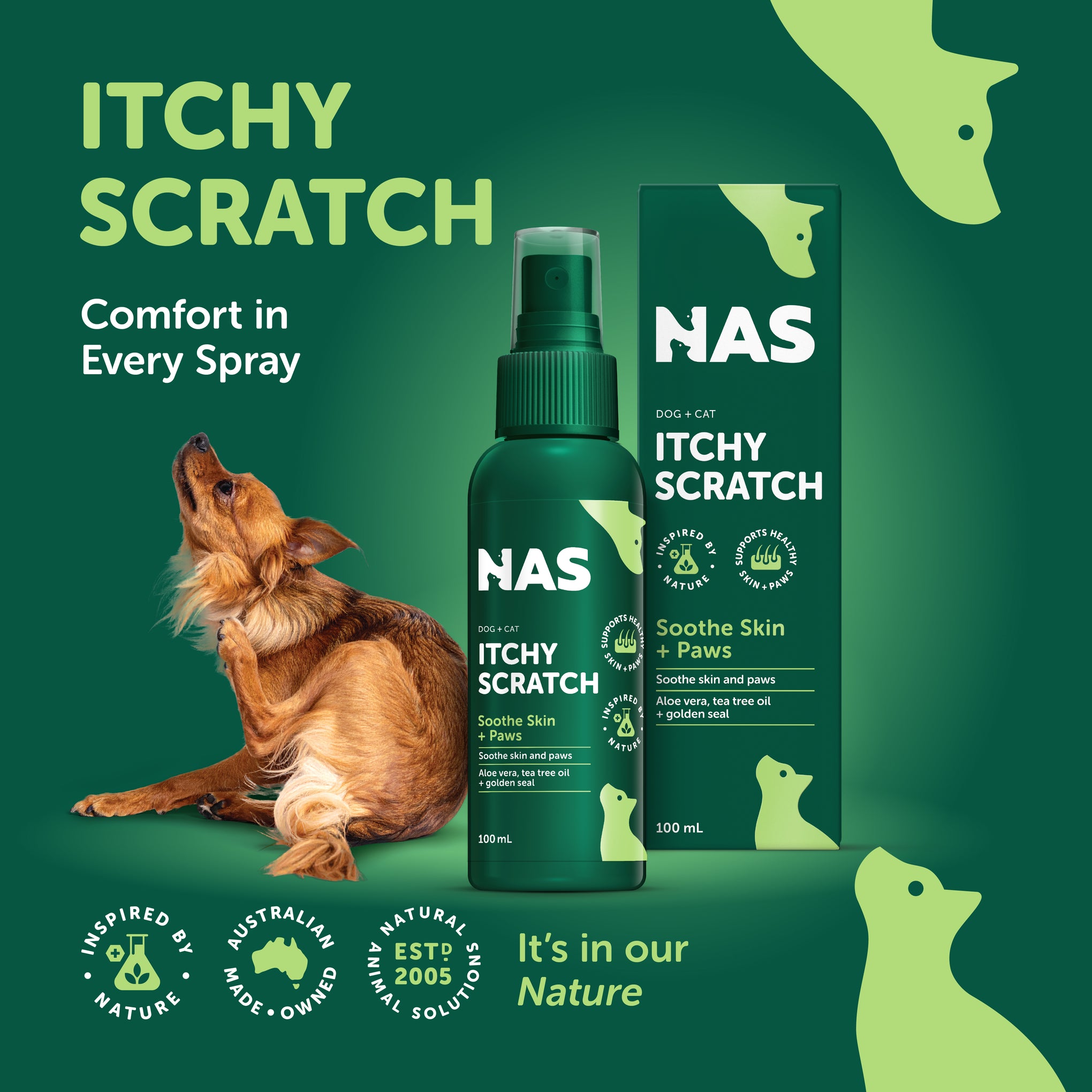 Natural Animal Solutions Itchyscratch 100ml