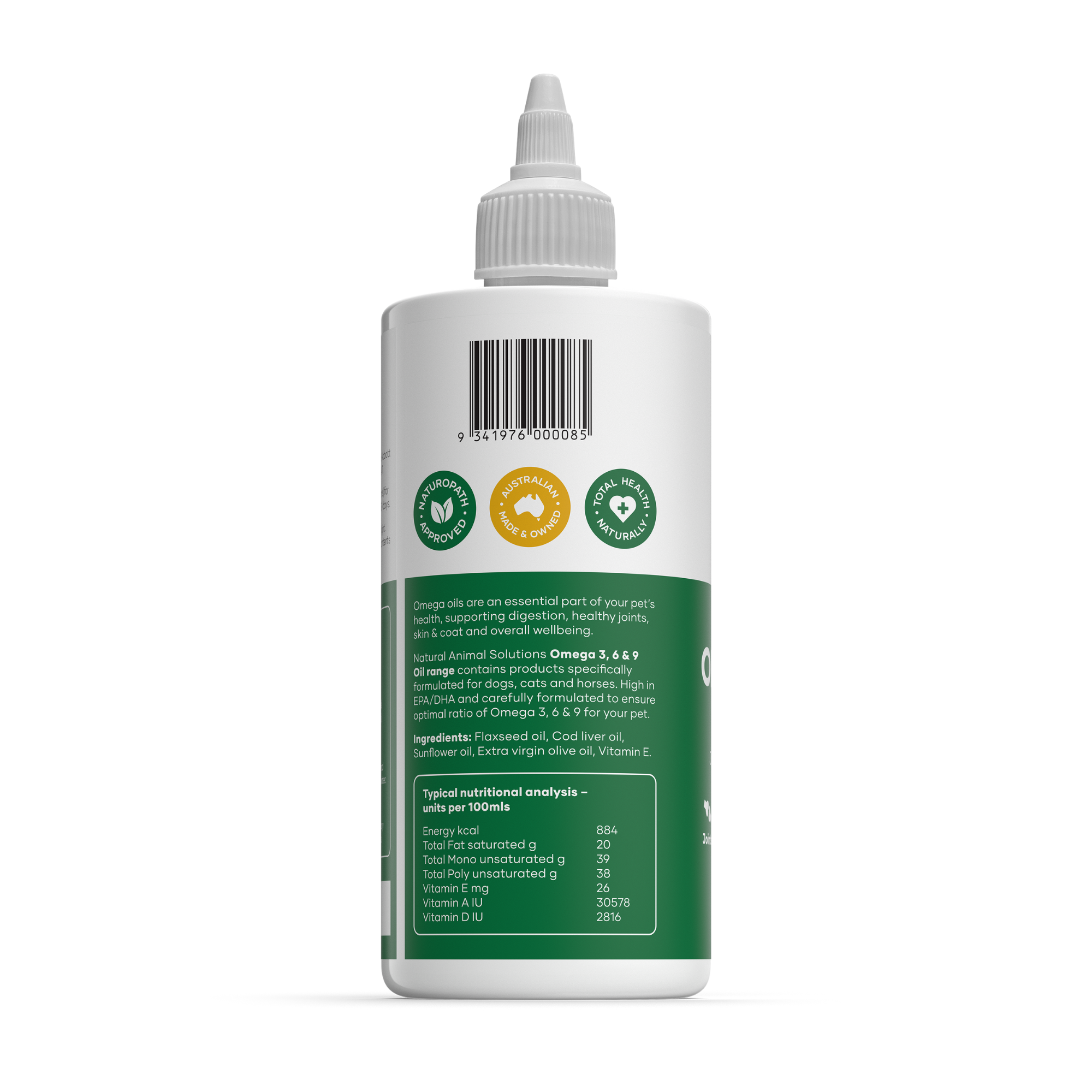 Natural Animal Solutions Omega 3.6.9 Oil Dog 500ml
