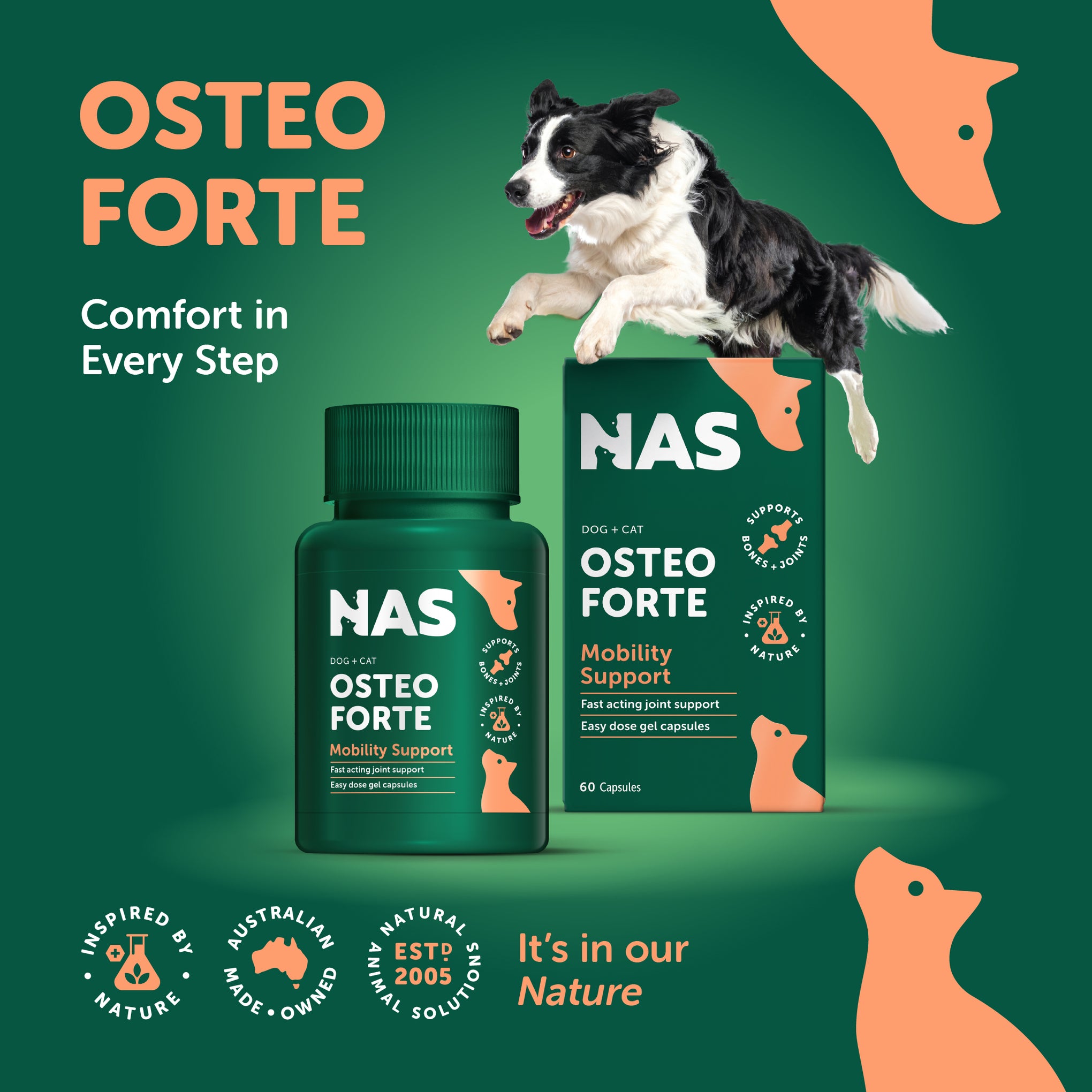 Natural Animal Solutions Osteoforte 60 Pack