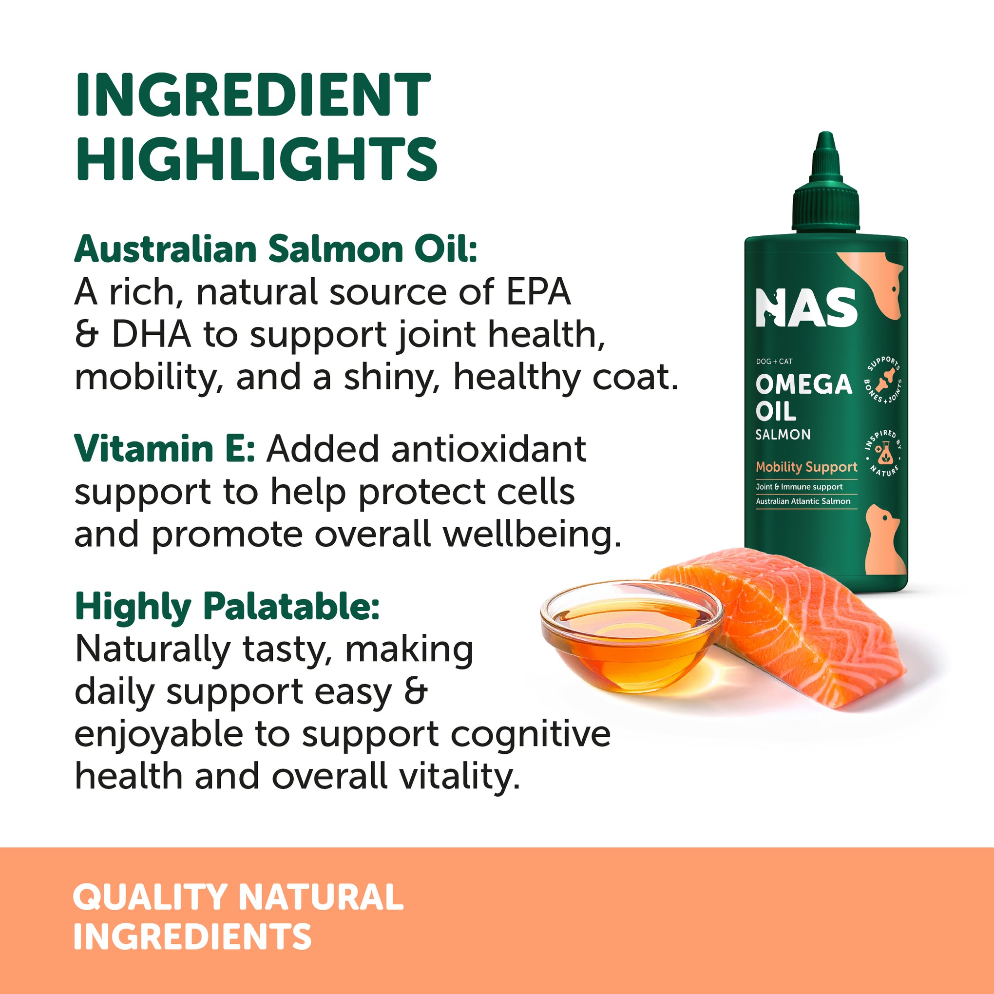 NAS Salmon Omega Oil for Dogs and Cats 500ml