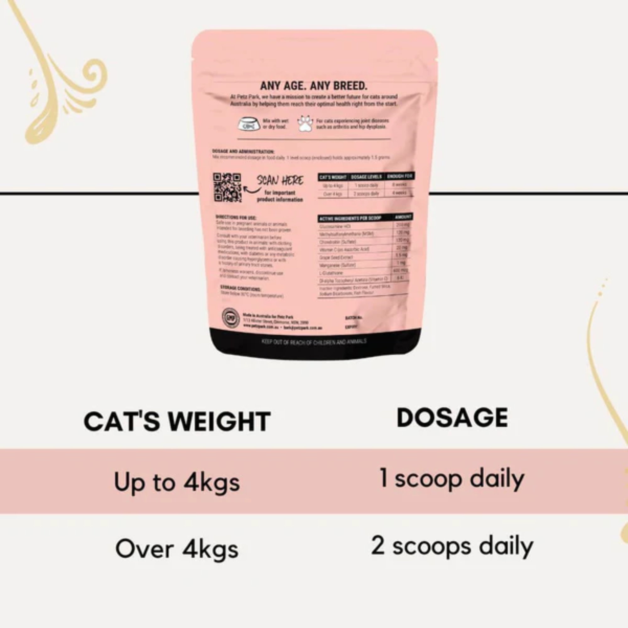 Petz Park Hip + Joint for Cats 90g