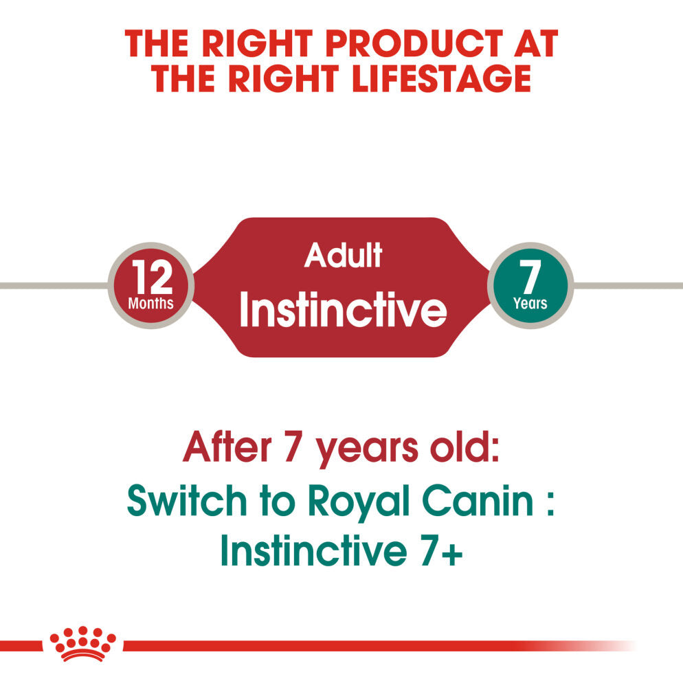 Royal Canin Instinctive With Gravy Adult Wet Cat Food Pouches 85g x 12