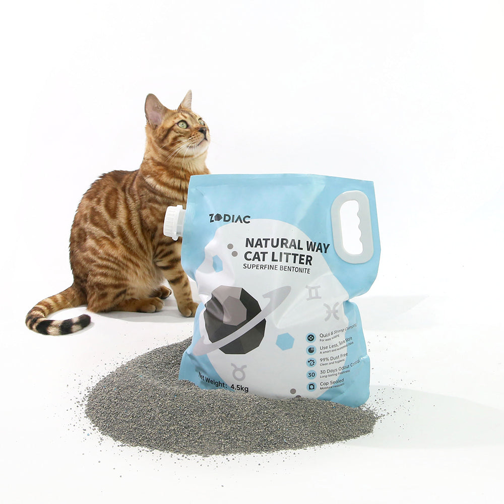 ZODIAC Natural Way Superfine Bentonite Cat Litter 4.5Kg x 2