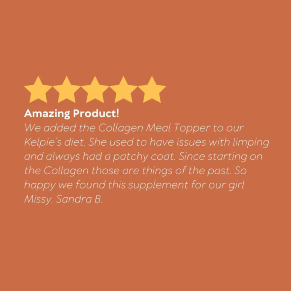 Australian Pet Organics Grass Fed Bovine Collagen Powdered Dog Supplement 220g