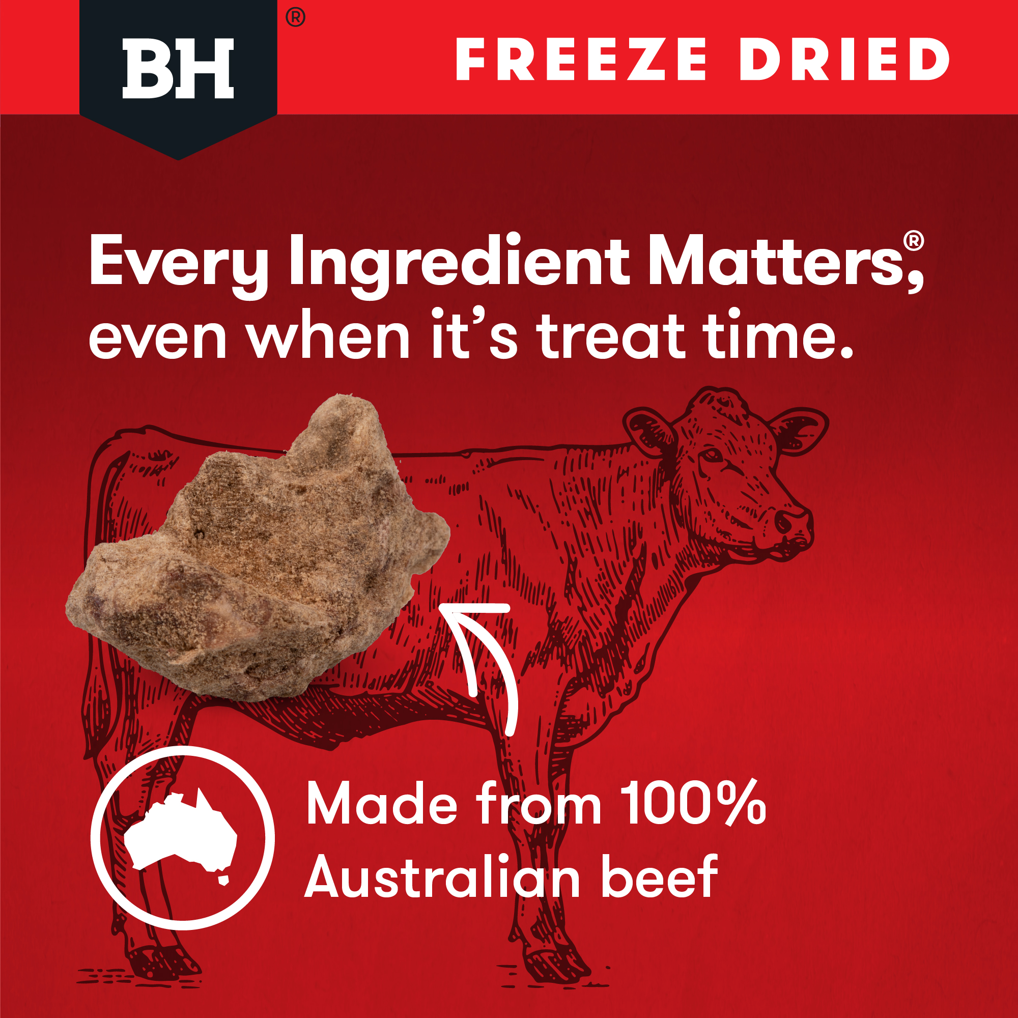 Black Hawk Freeze Dried Beef Liver Dog Treat 50g