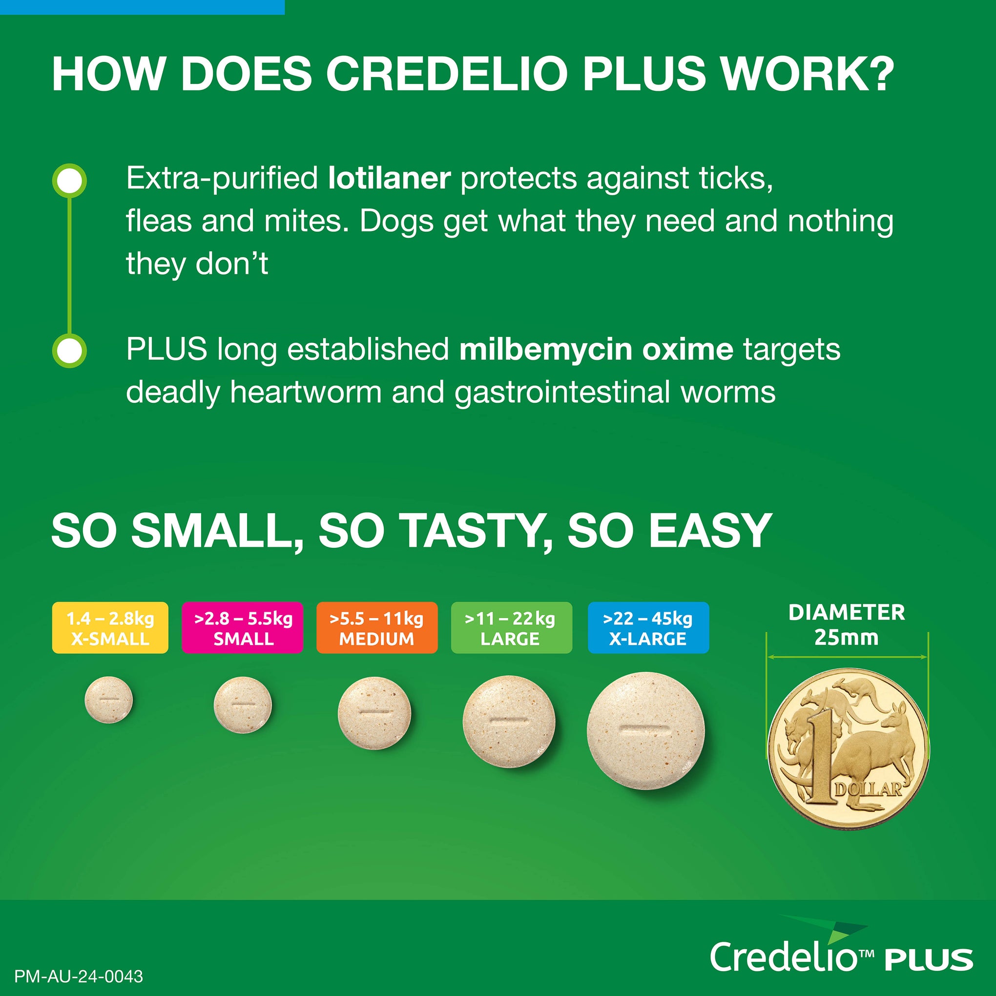 Credelio Plus Extra Large Dog Chews 22-45kg (Blue)