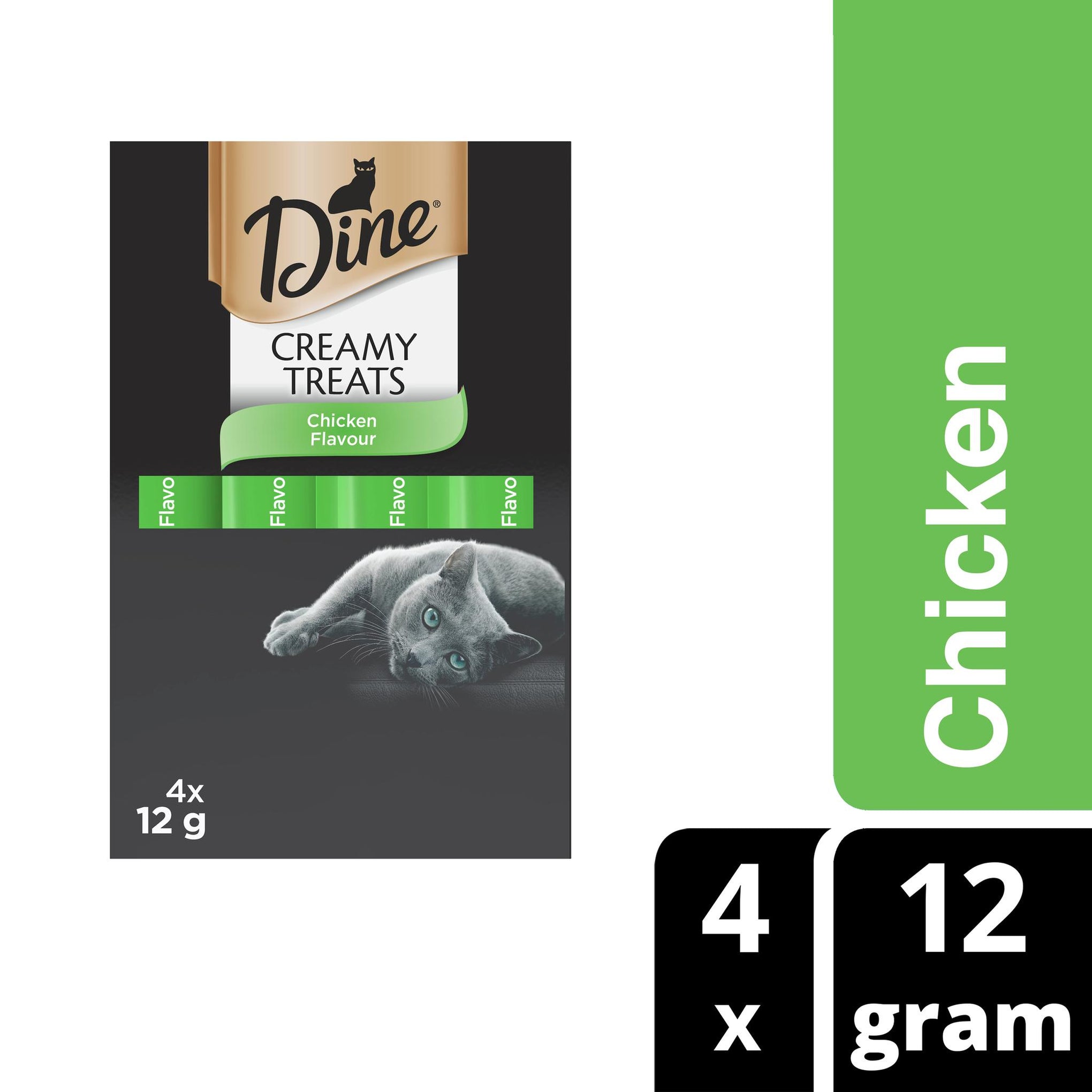 Dine Creamy Cat Treats Chicken 12g x 4