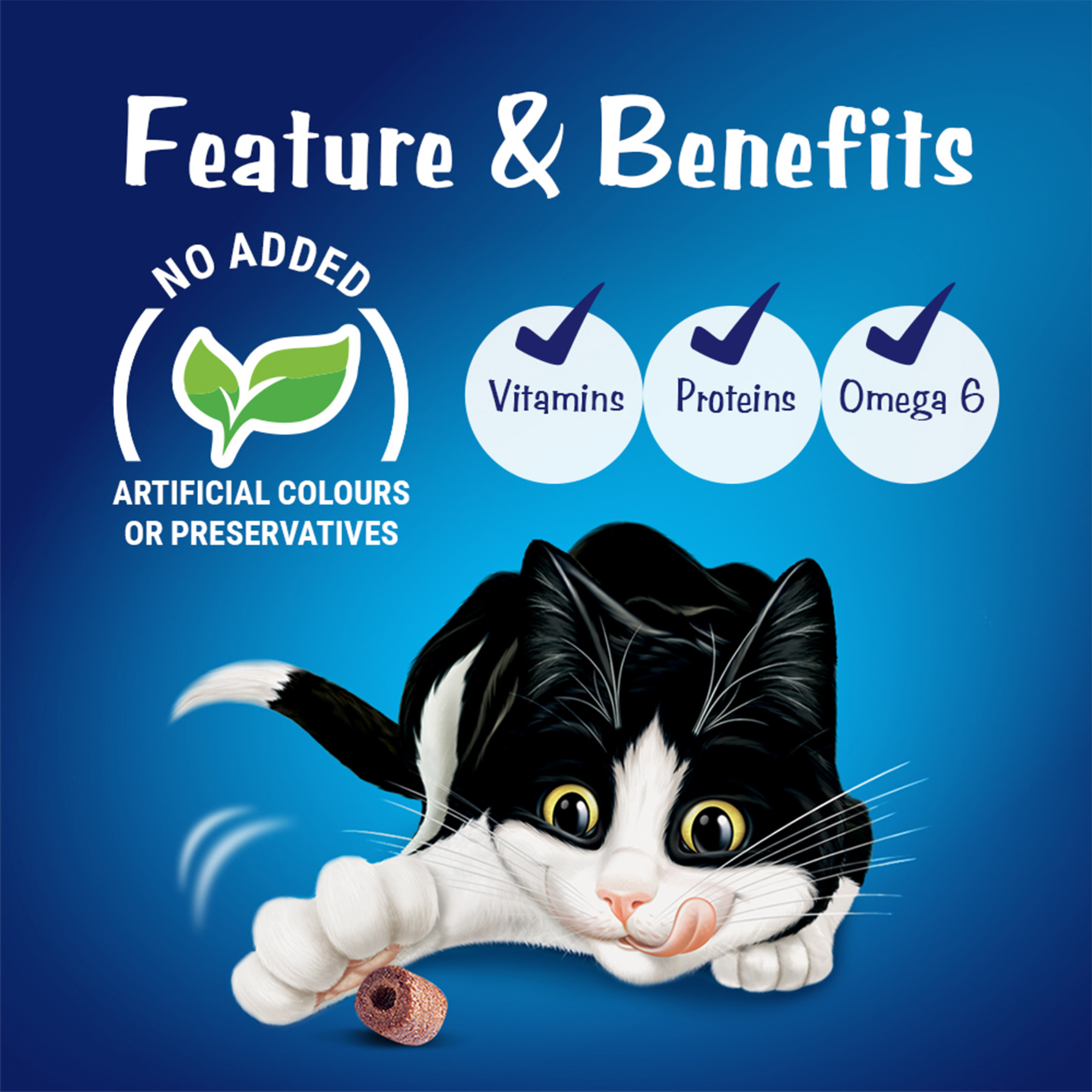 Felix Play Tubes Chicken & Liver Cat Treats 50g x 8