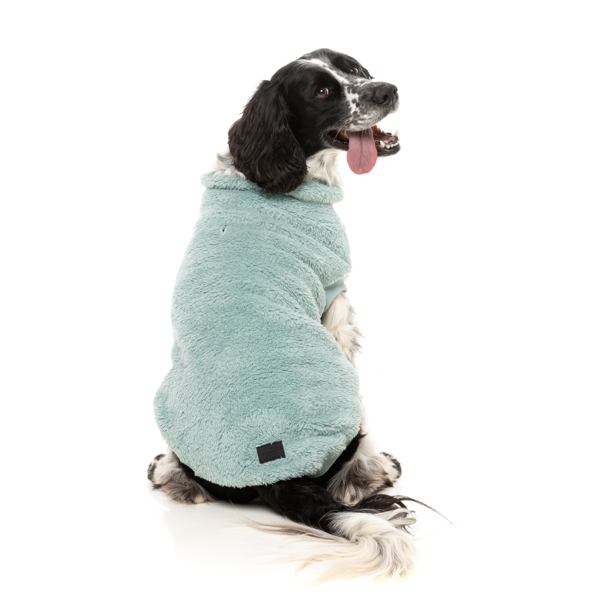FuzzYard Turtle Teddy Dog Sweater Arctic Blue
