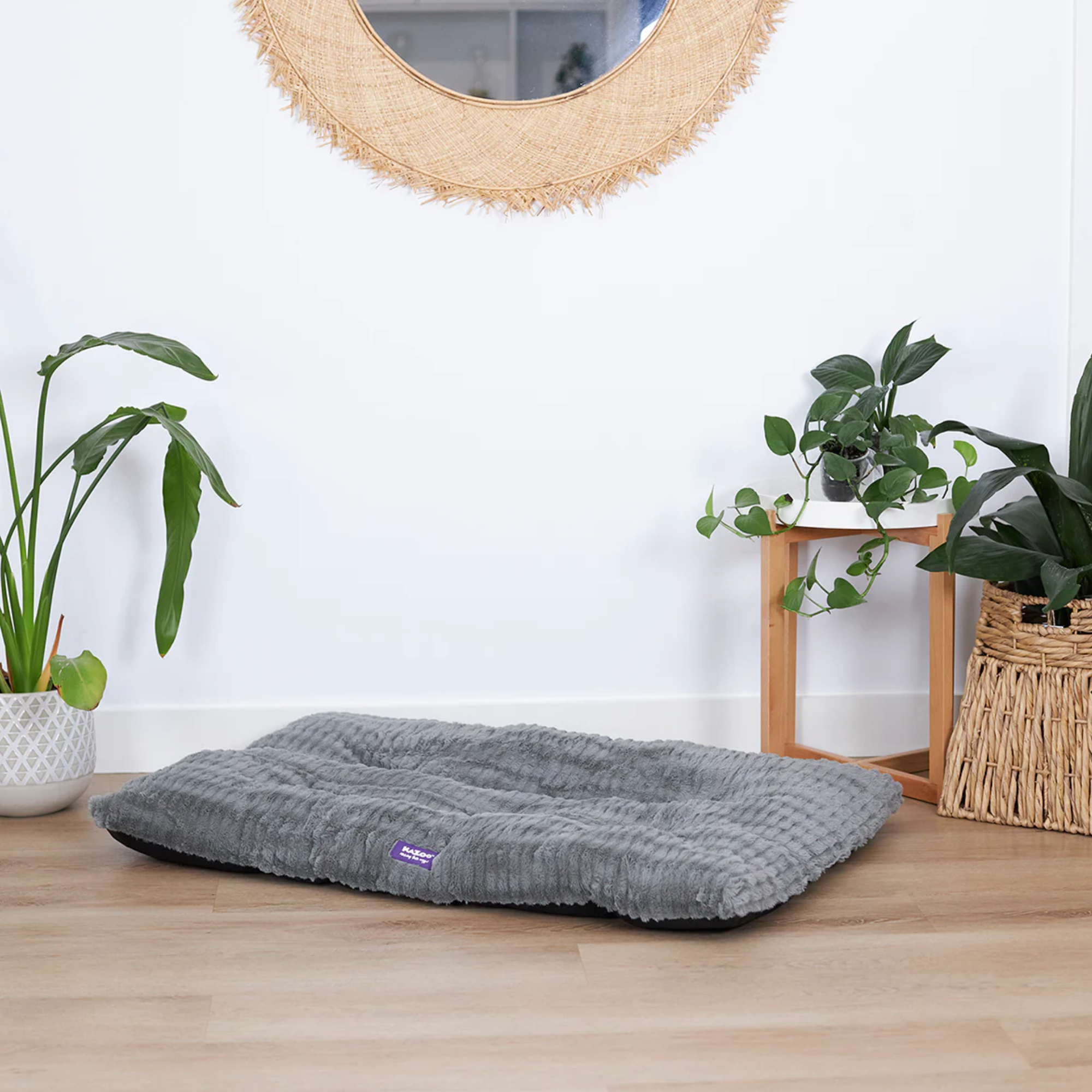 Kazoo Soft Dog Crate Cushion Storm Grey