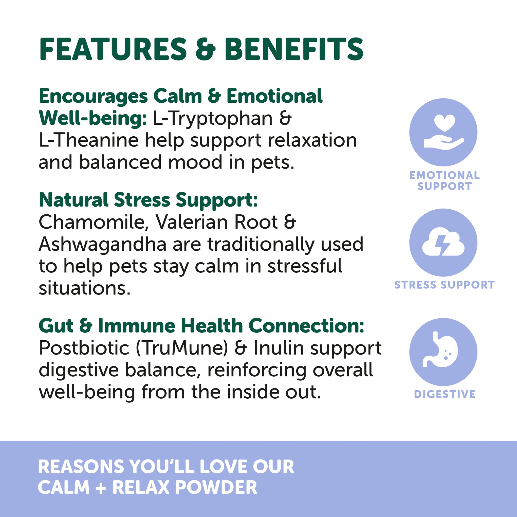 NAS Calm & Relax for Dogs and Cats 120g