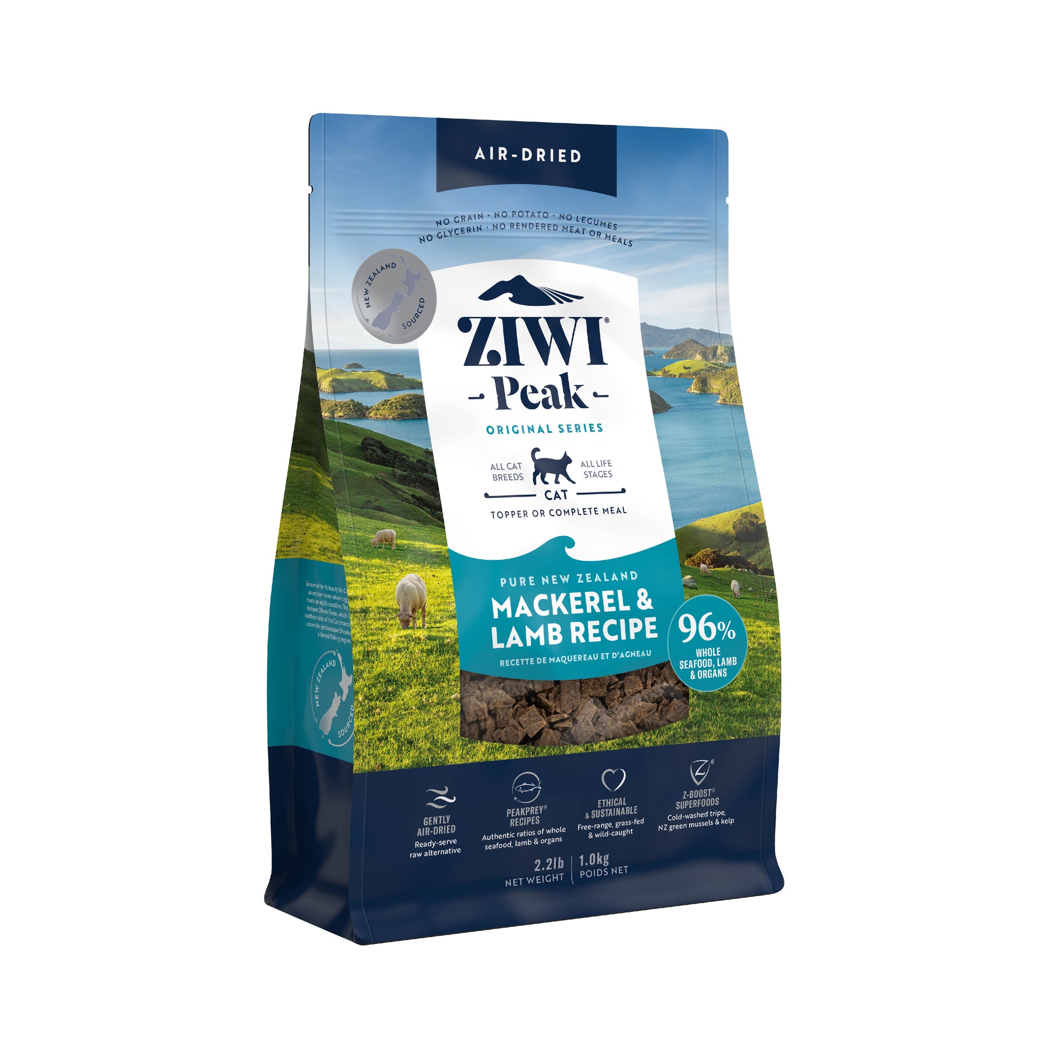 Ziwi Peak Cat Food Air Dried Mackerel & Lamb