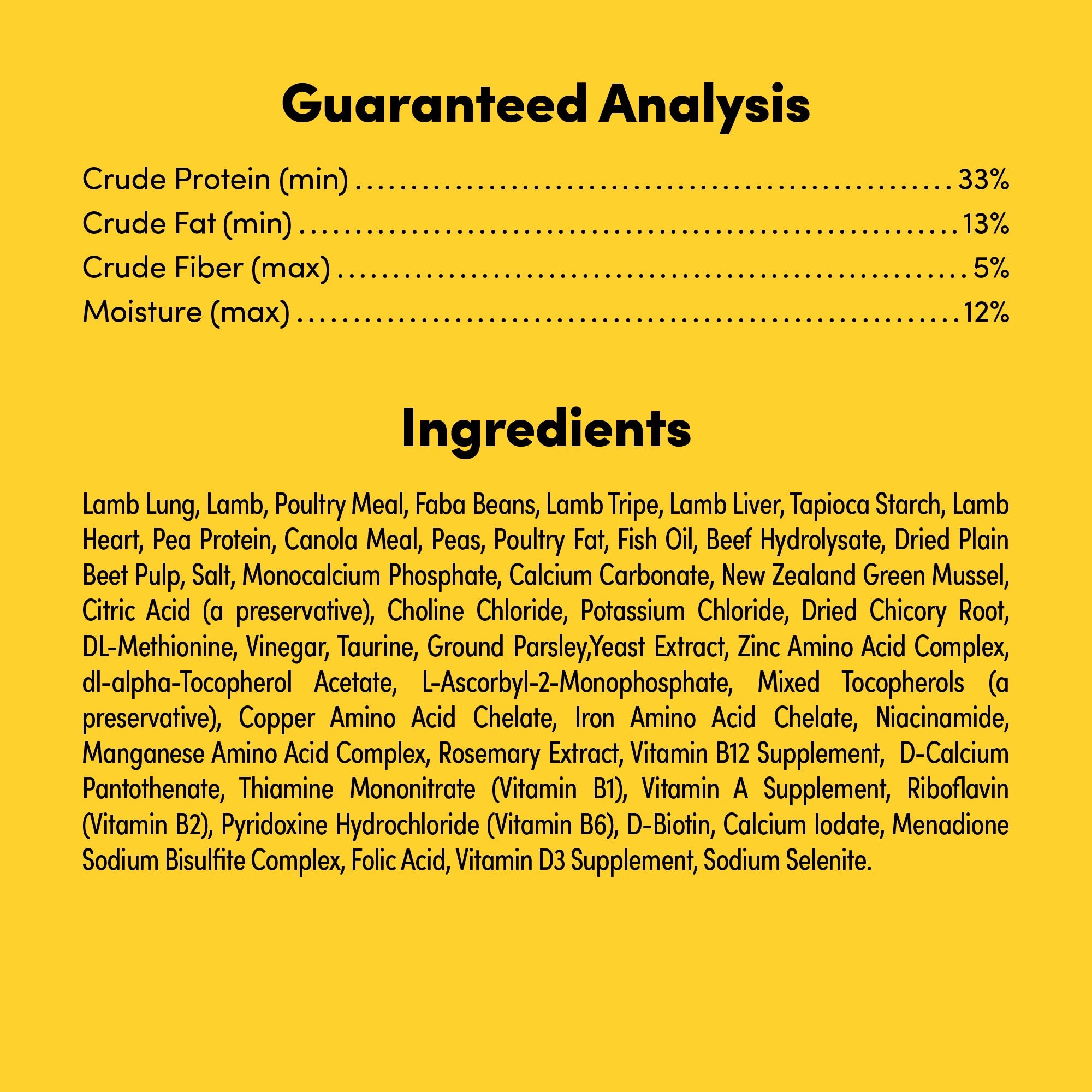 Animals Like Us RawMix33 with Grass-Fed Lamb Dog Food 2kg