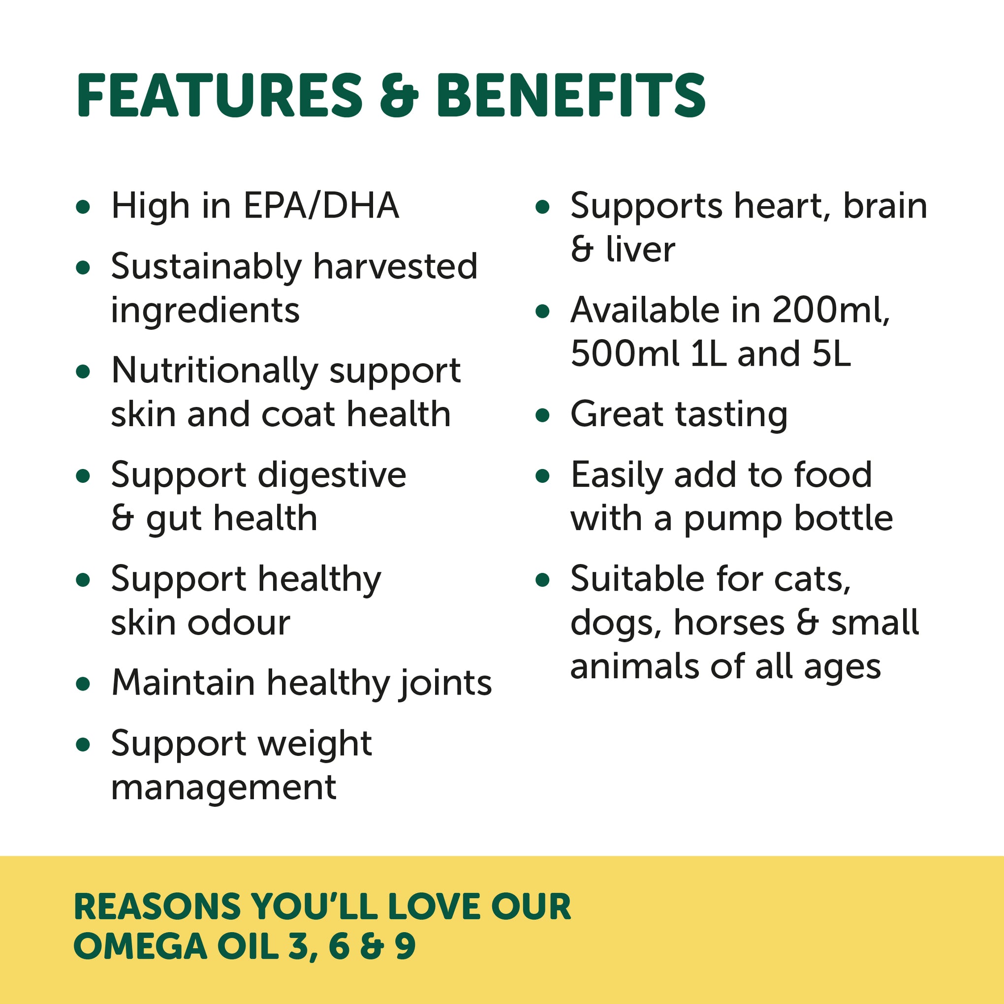 Natural Animal Solutions Omega 3.6.9 Oil Dog 500ml