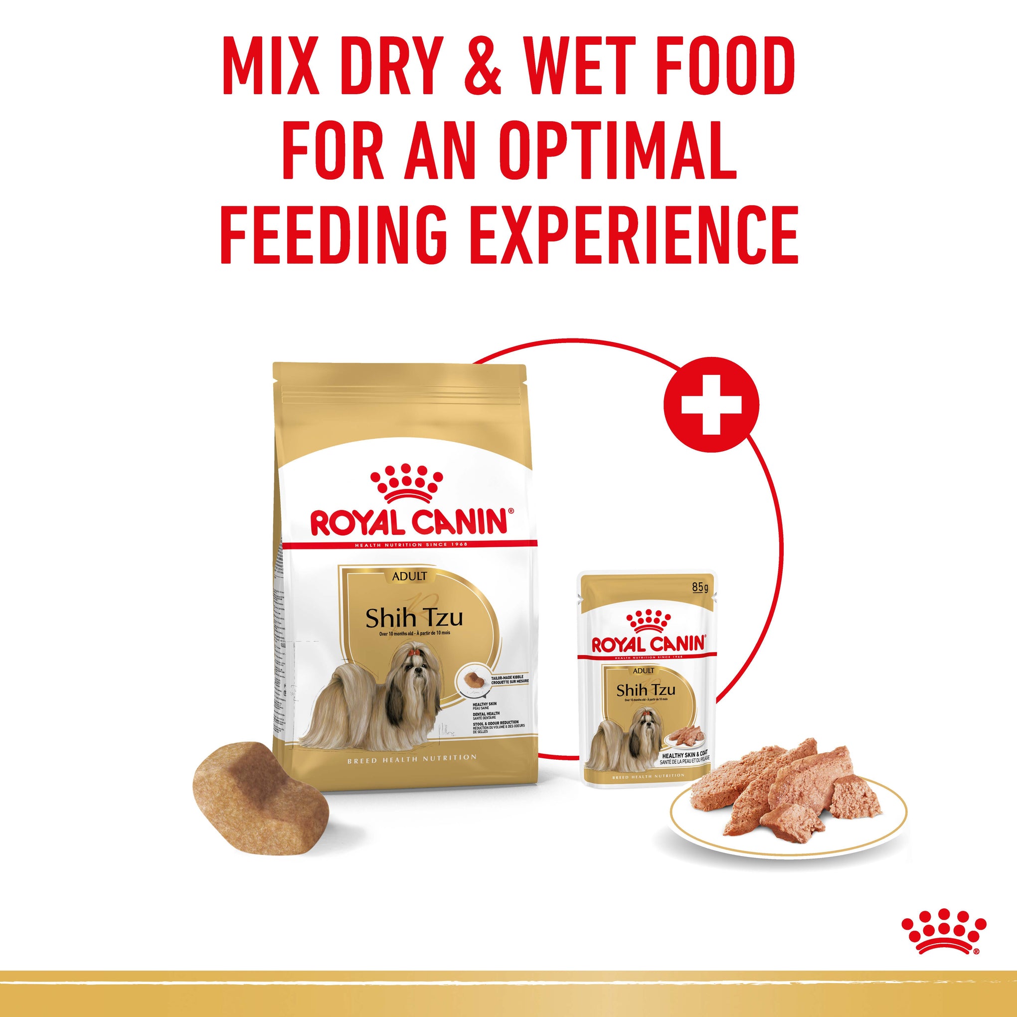 Royal Canin Dog Shih Tzu Adult Wet Loaf Dog Food Pouches 85g x 12