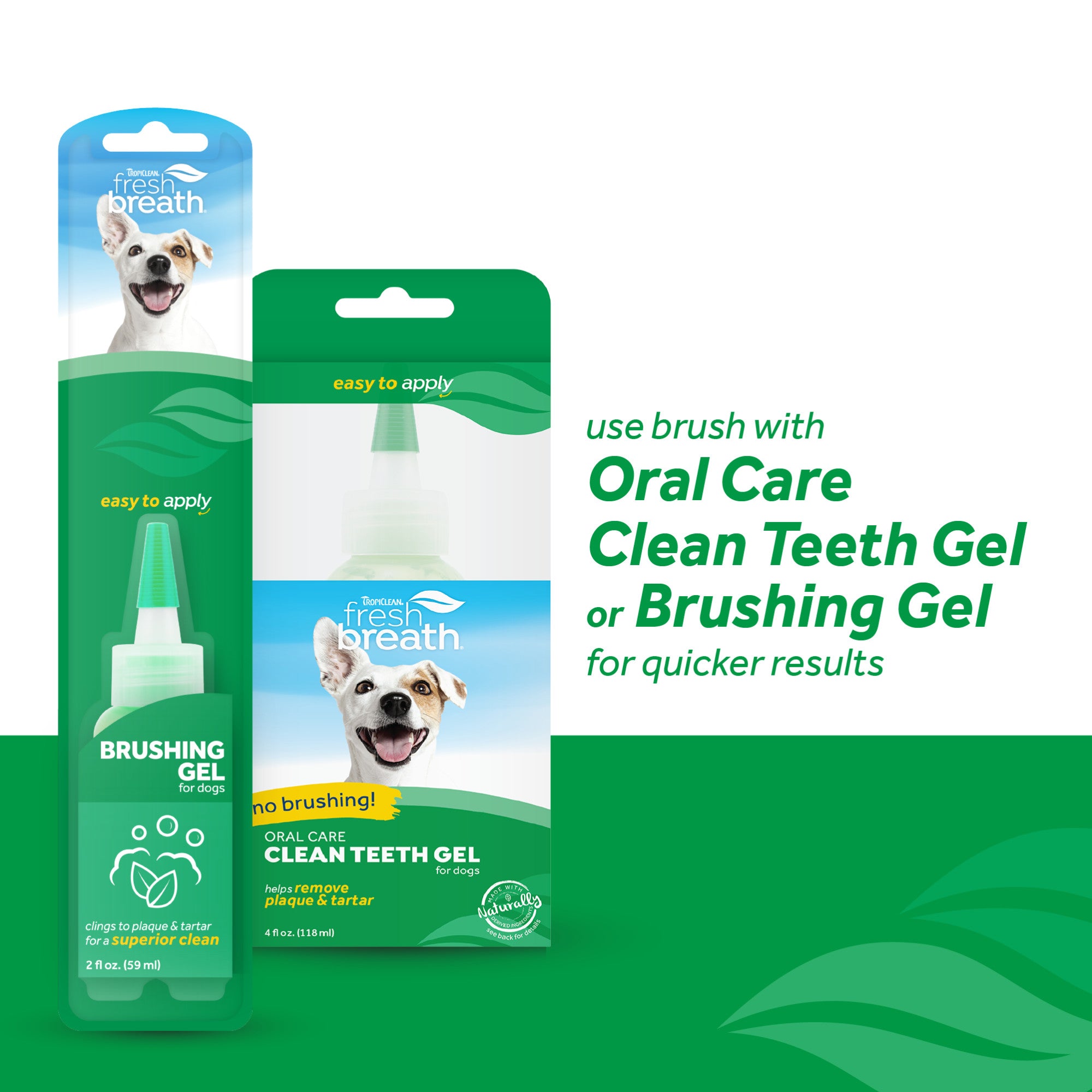 TropiClean Fresh Breath Triple Flex Toothbrush for Large Dogs