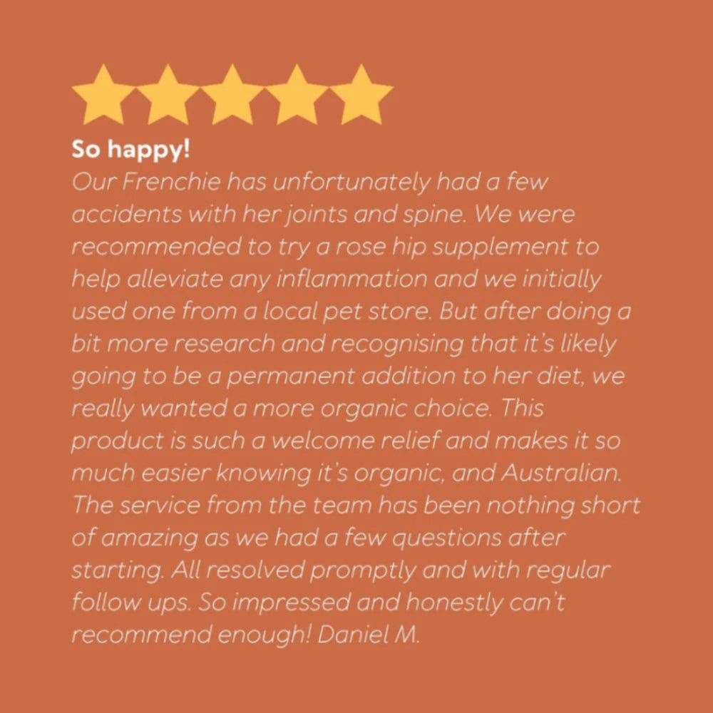 Australian Pet Organics Rosehip Powdered Dog Supplement